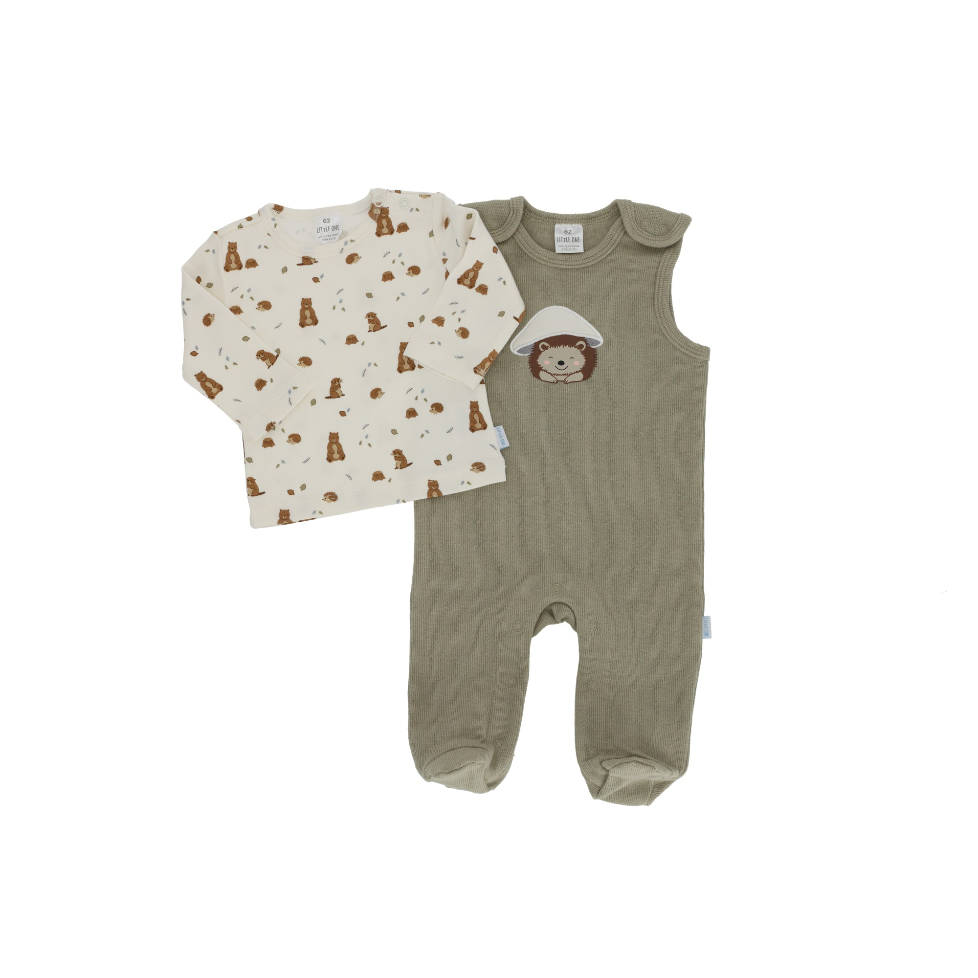 Strampler, LITTLE ONE, Grün – Produktansicht