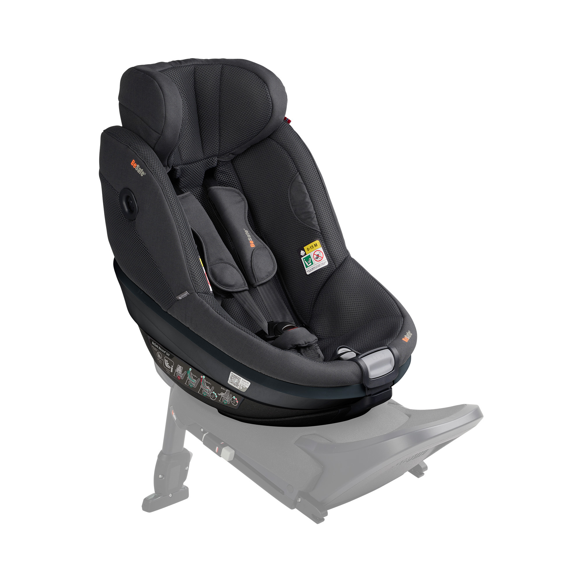 Reboarder 0-18 kg, Gruppe 0+/1, BeSafe, Grau – Produktansicht