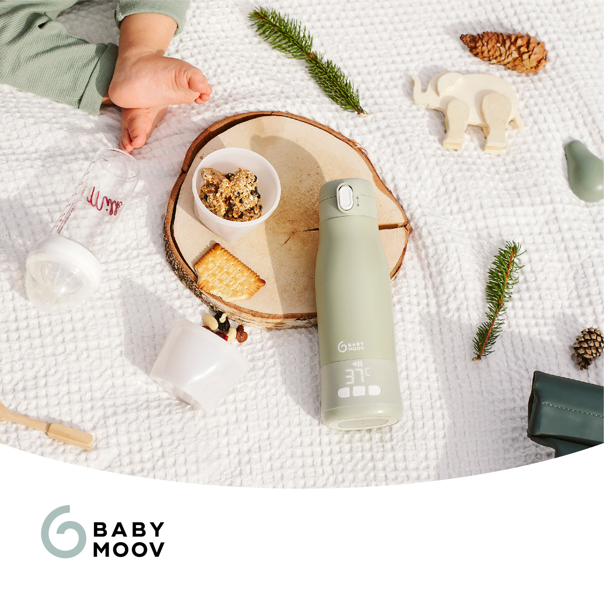 Babykostwärmer, babymoov, Grün – Produktansicht