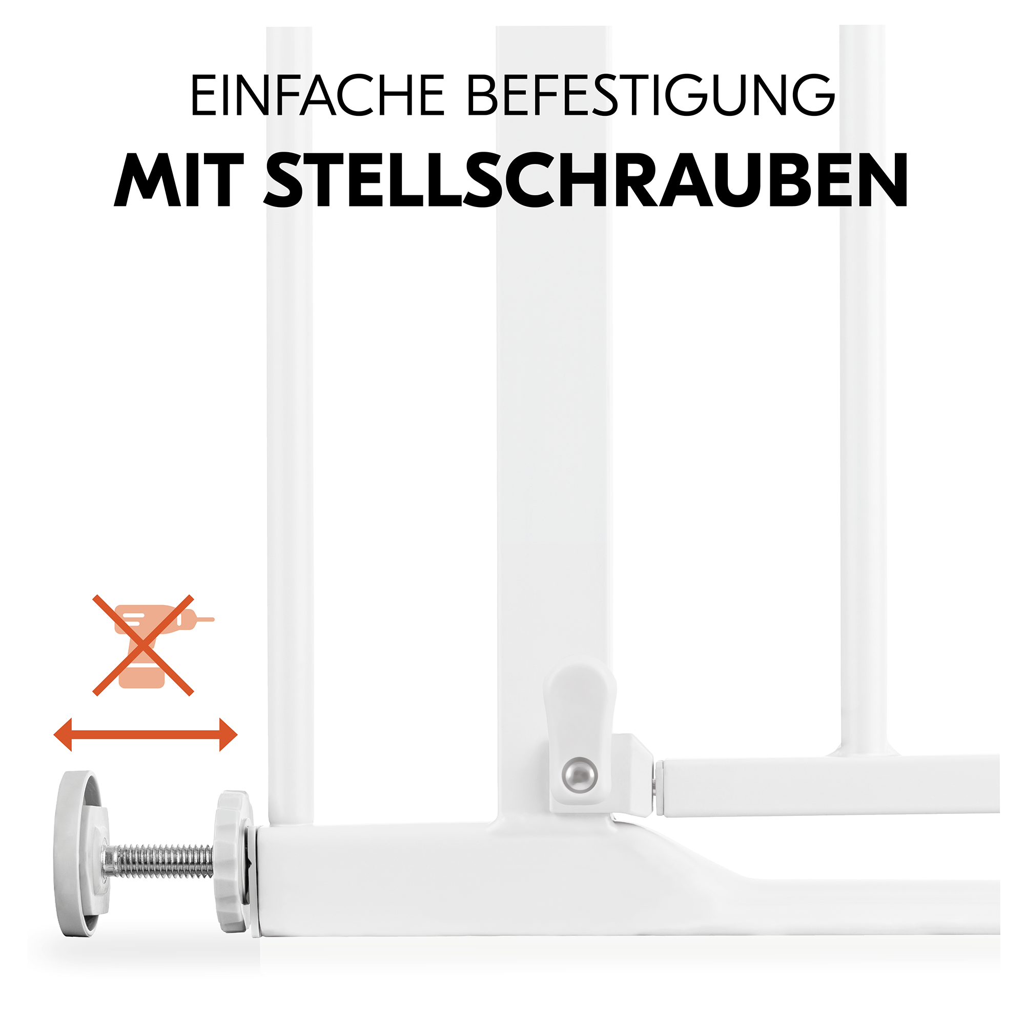 Tür- & Treppenschutzgitter, hauck, Weiß – Produktansicht