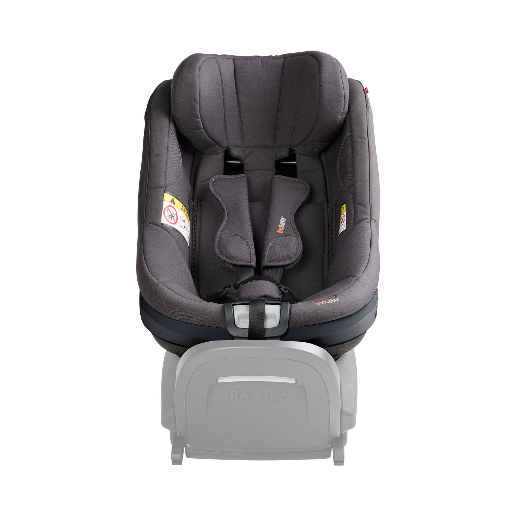 Reboarder 0-18 kg, Gruppe 0+/1, BeSafe, Grau – Besonderheit: Ergo Cushion™  - für maßgeschneiderten Komfort und optimale Unterstützung der Wirbelsäule ausgestattet