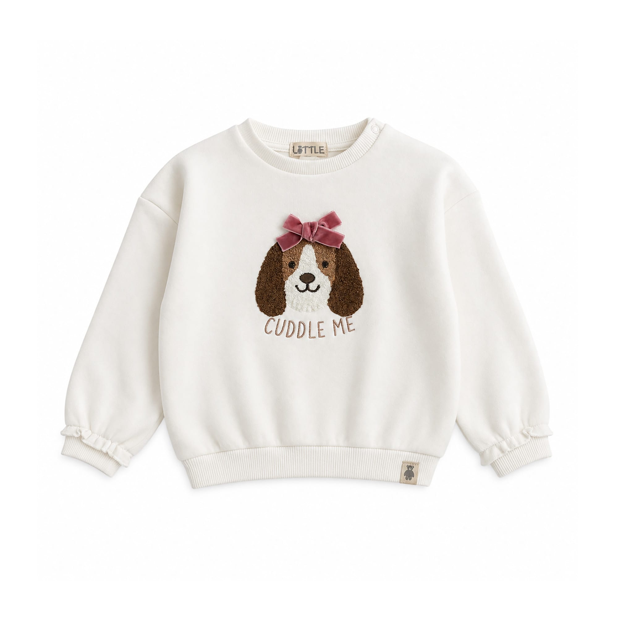 Pullover & Sweatshirts, LITTLE, Weiß – Besonderheit: aus 80% Baumwolle