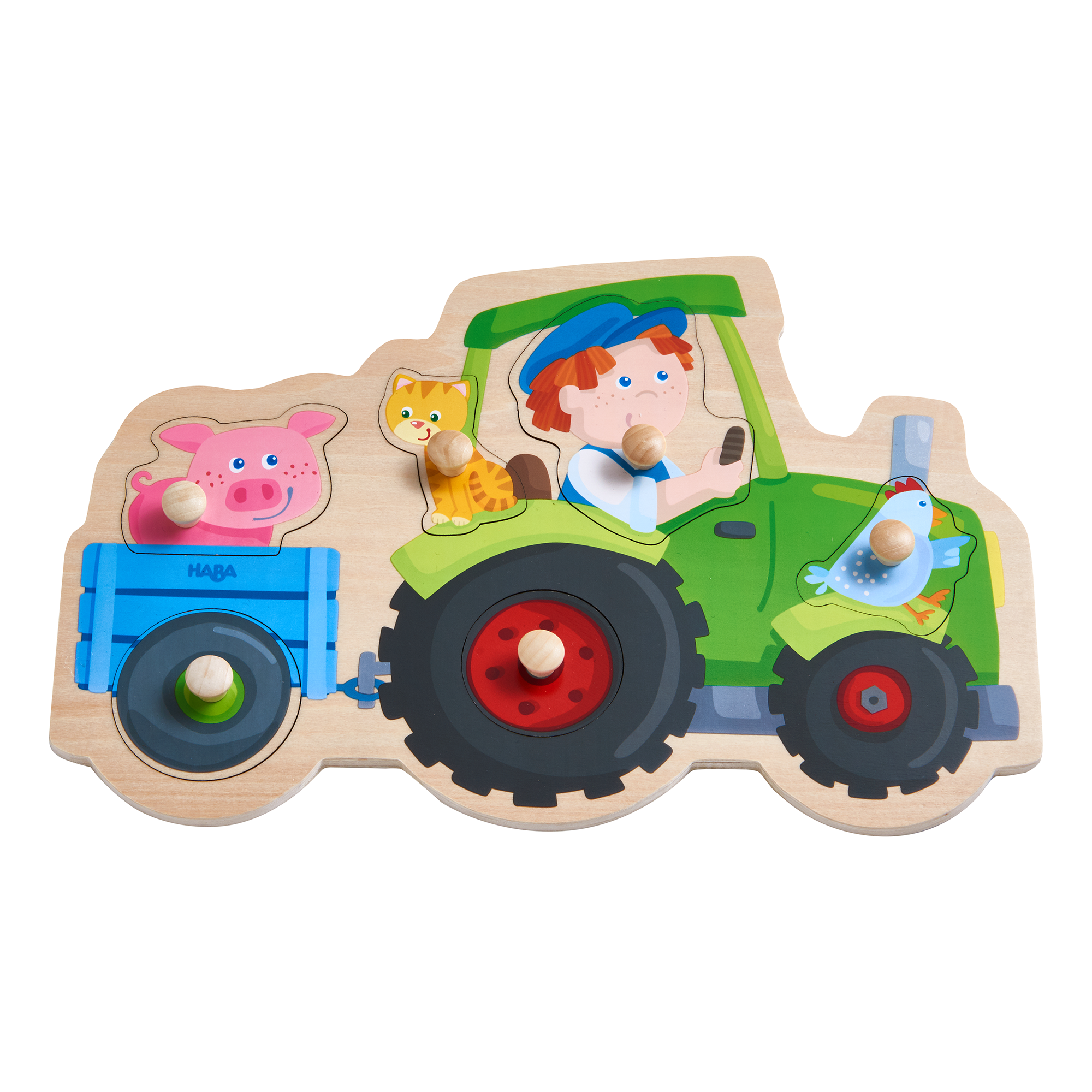 Holzpuzzle, HABA, Mehrfarbig – Produktansicht