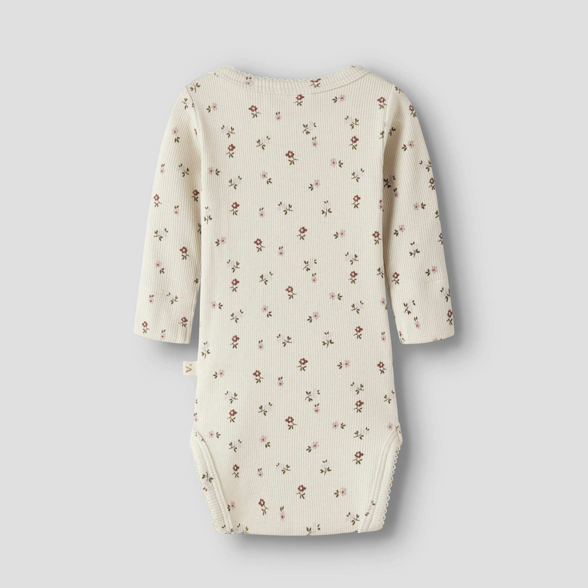 Langarmbodys, Lil' Atelier, Beige – Besonderheit: dehnbarer Stoff