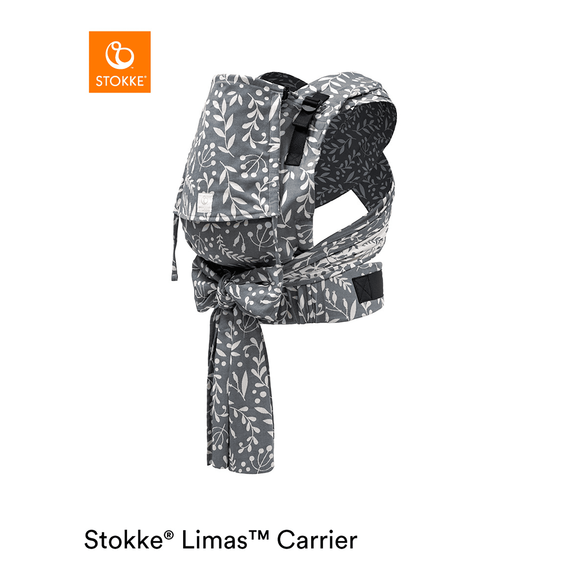Stokke® Limas™ Carrier Plus Floral Slate STOKKE Grau 2000582775707 1