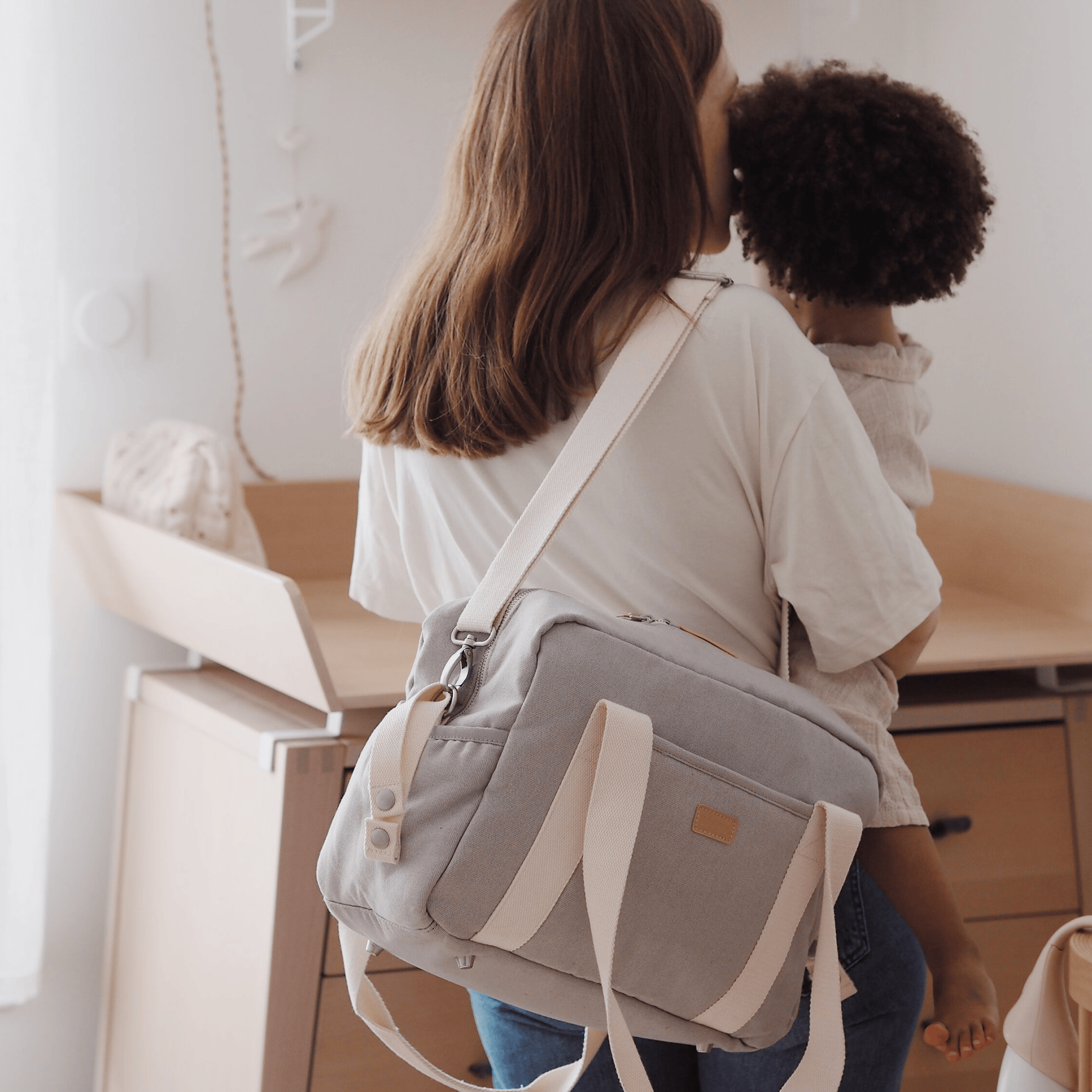 Wickeltaschen, BÈABA, Grau – Produktansicht