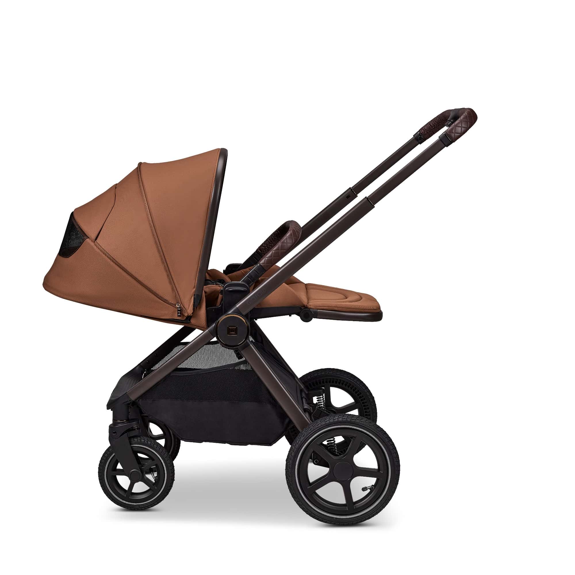 Kombi-Kinderwagen, MOON, Braun – Produktansicht