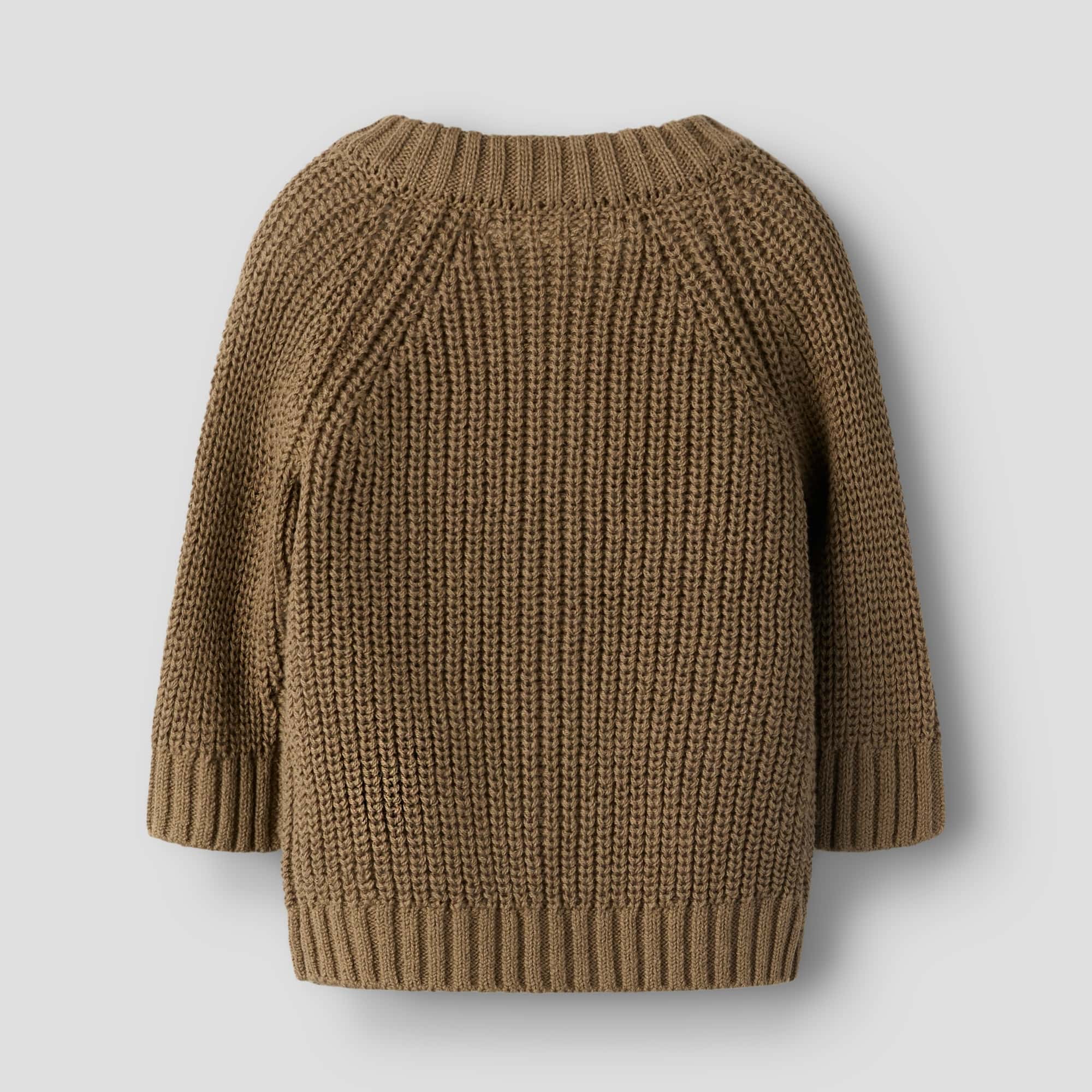 Sweat-, Fleece- & Strickjacken, Lil' Atelier, Braun – Besonderheit: durchgehende Knopfleiste