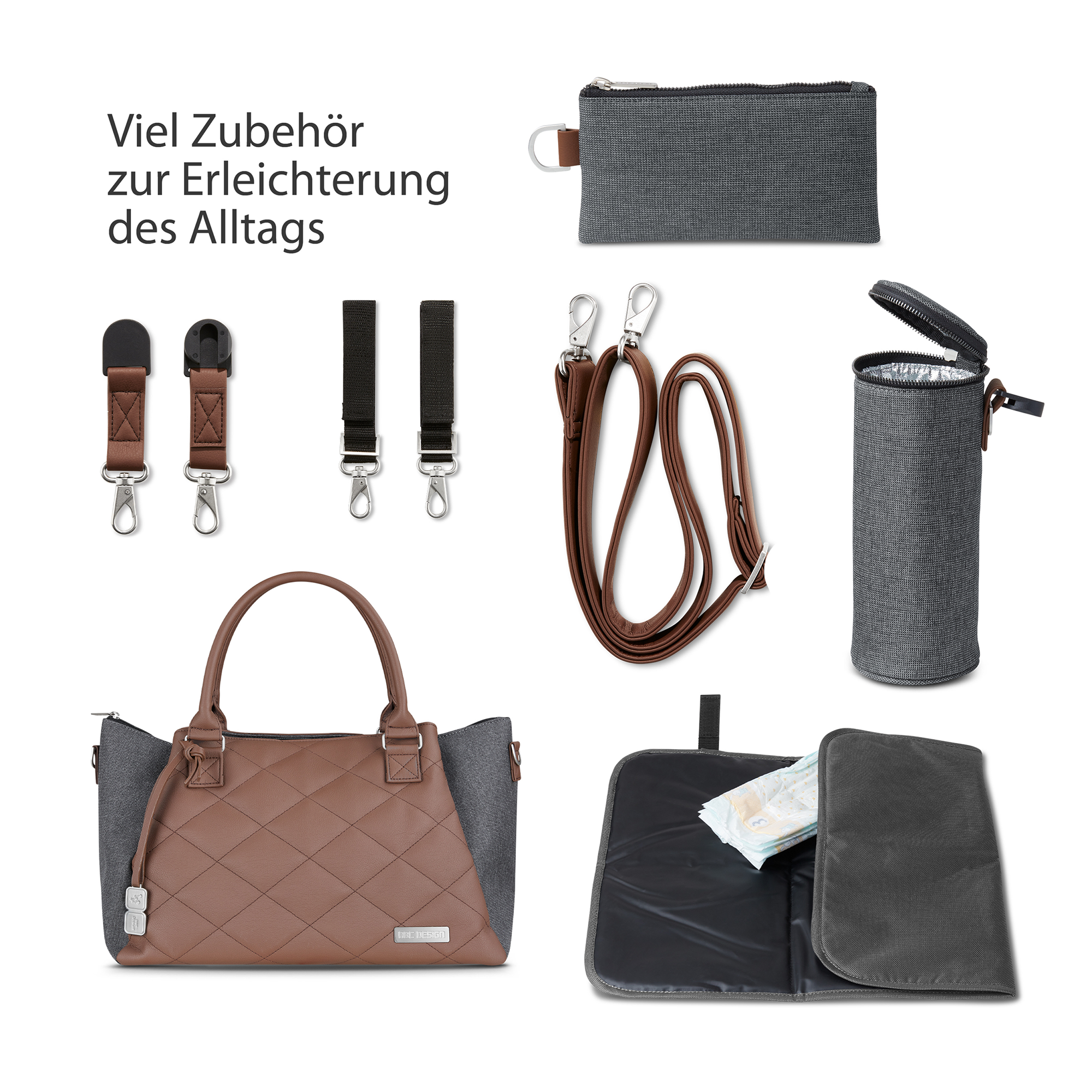 Wickeltaschen, ABC DESIGN, Grün – Produktansicht
