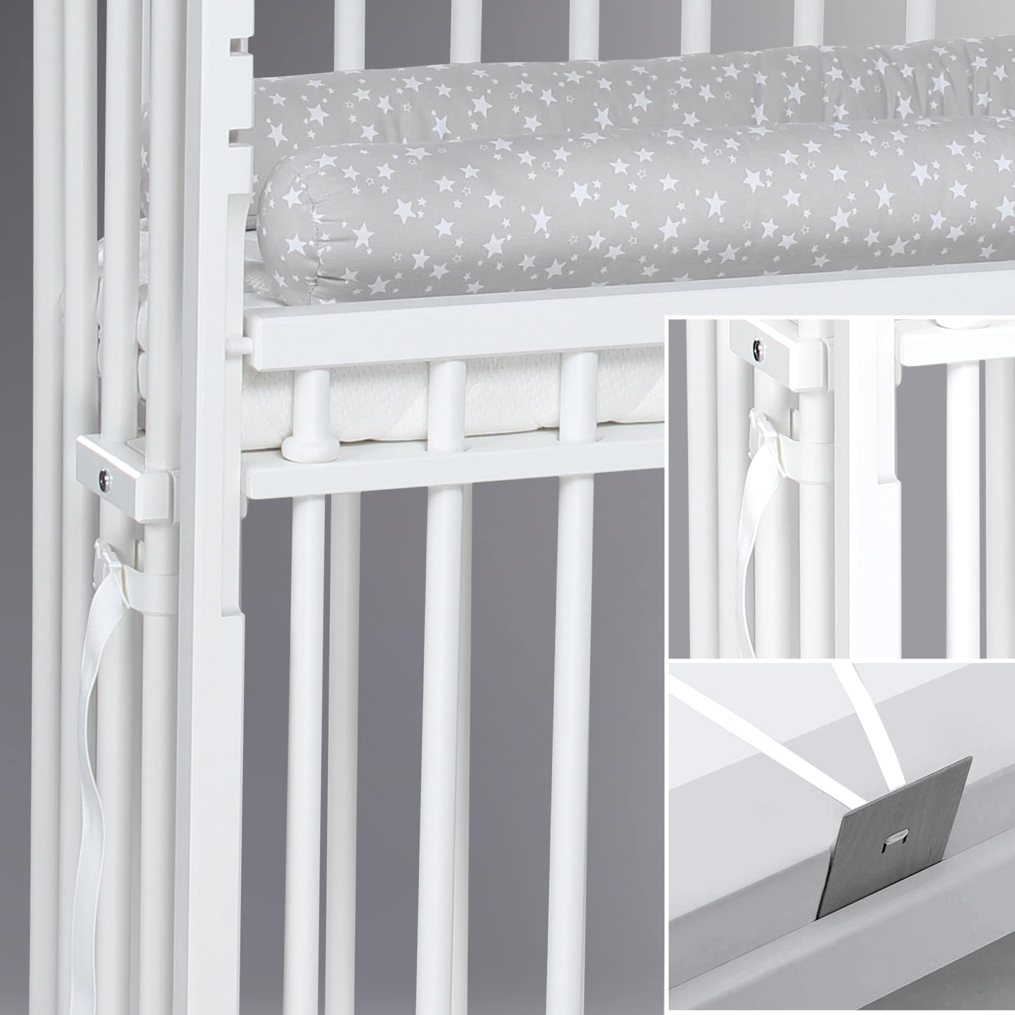 Beistellbetten, babybay, Weiß – Produktansicht
