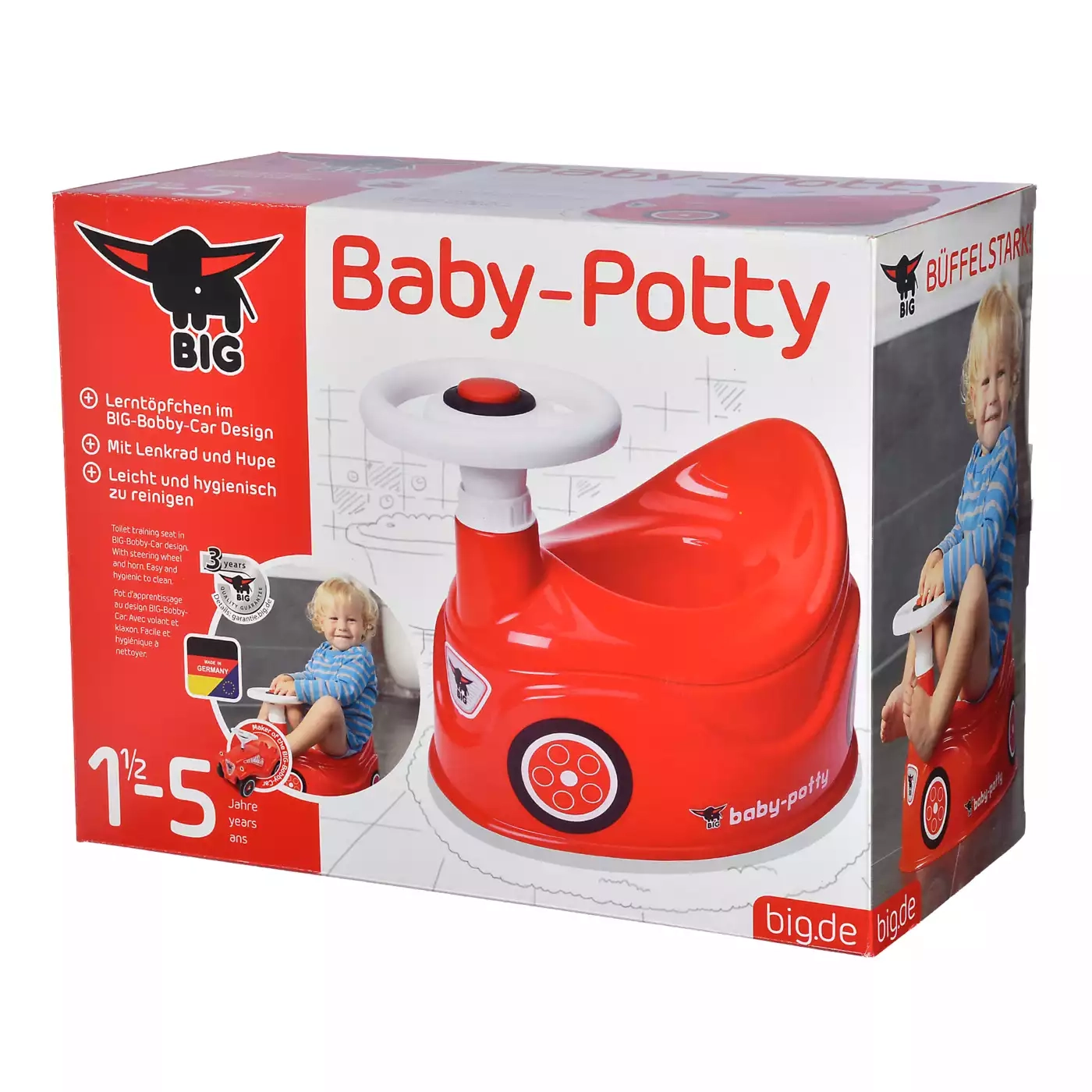 Töpfchen, BIG, Rot – Produktansicht