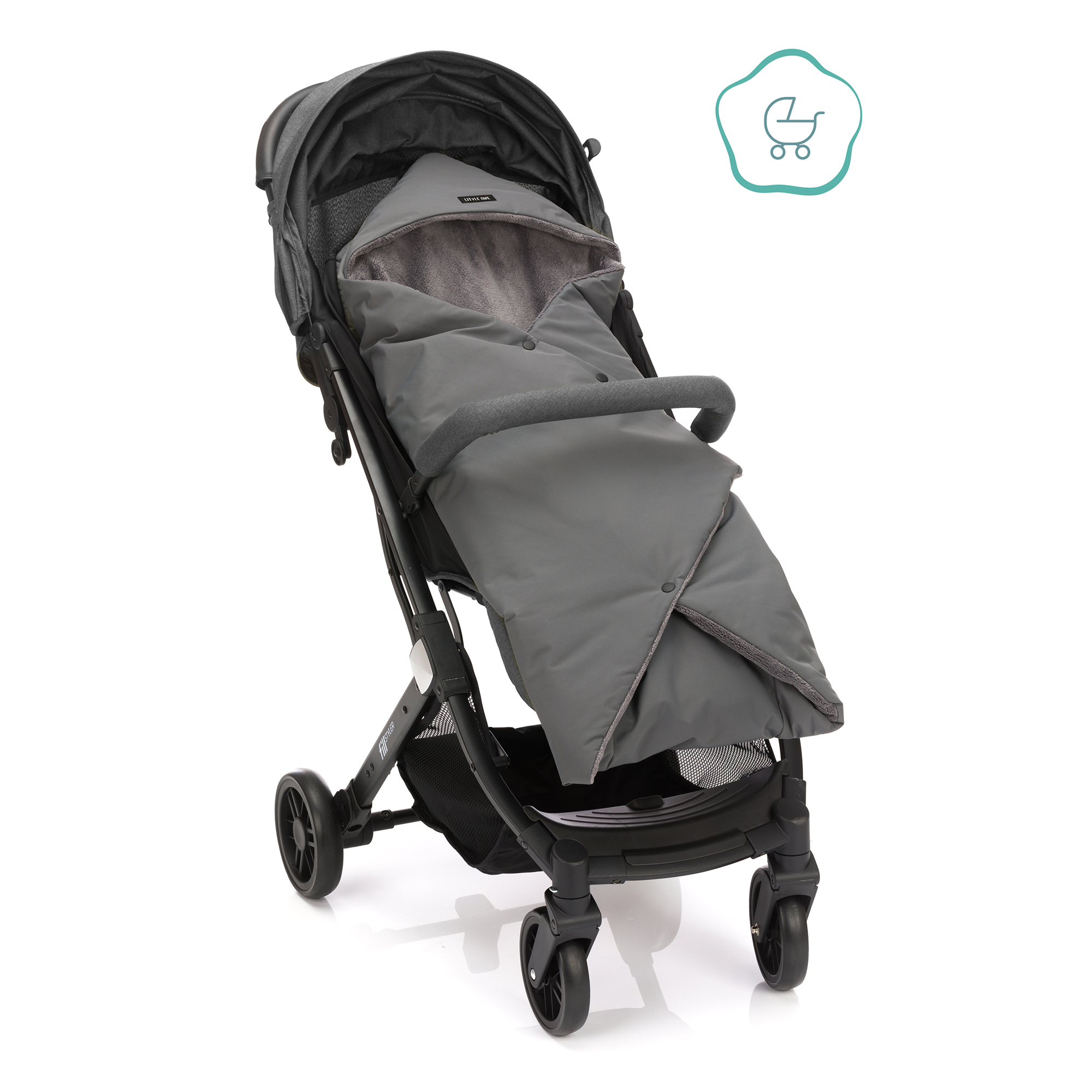 Einschlagdecken & Decken, LITTLE ONE, Grau – Produktansicht