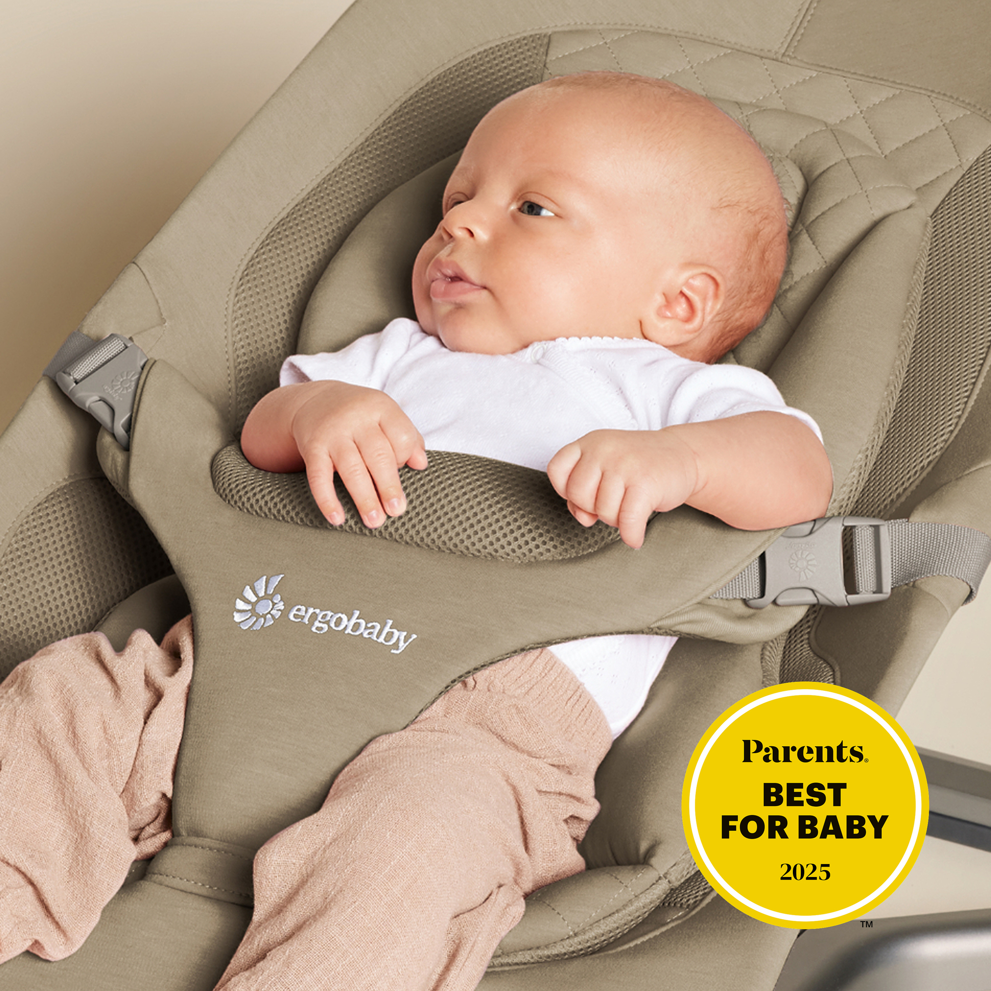 Wippen, ERGObaby, Grün – Besonderheit: Babywippe für Kinder ab Geburt bis ca. 3 Jahre (2,5 – 13,2 kg)