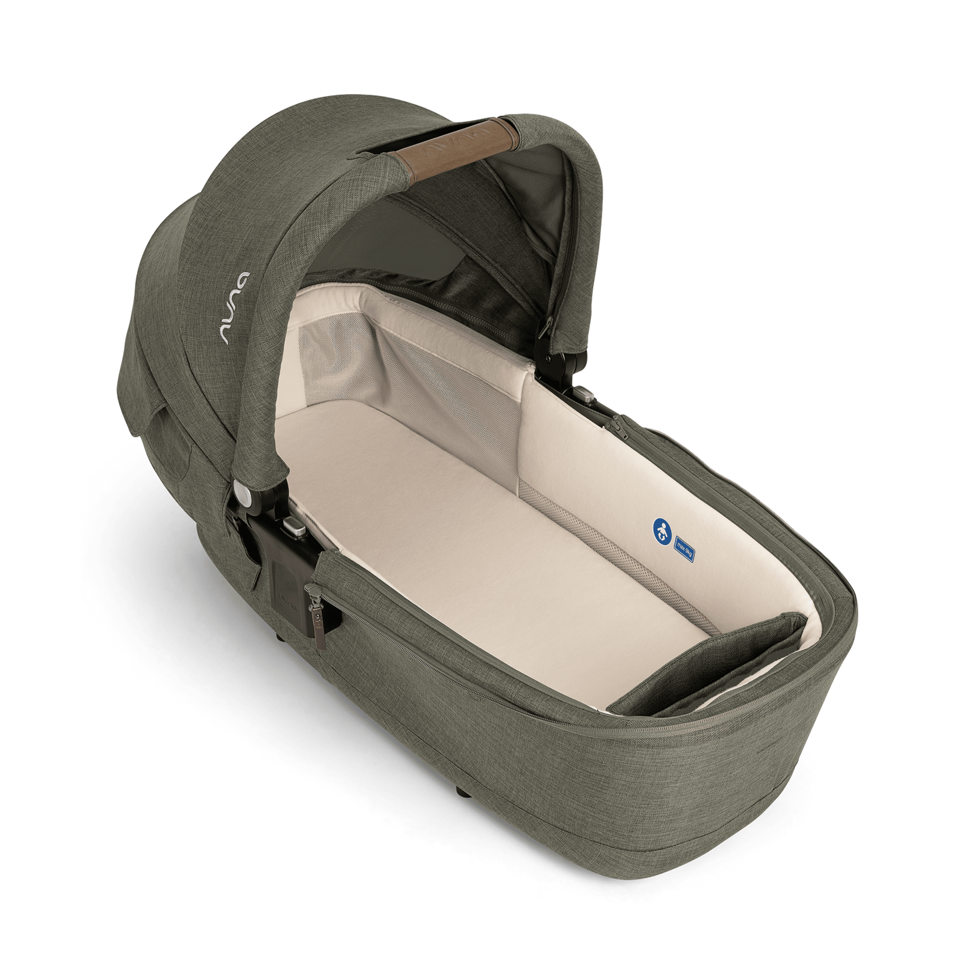 Kombi-Kinderwagen, nuna, Grün – Produktansicht