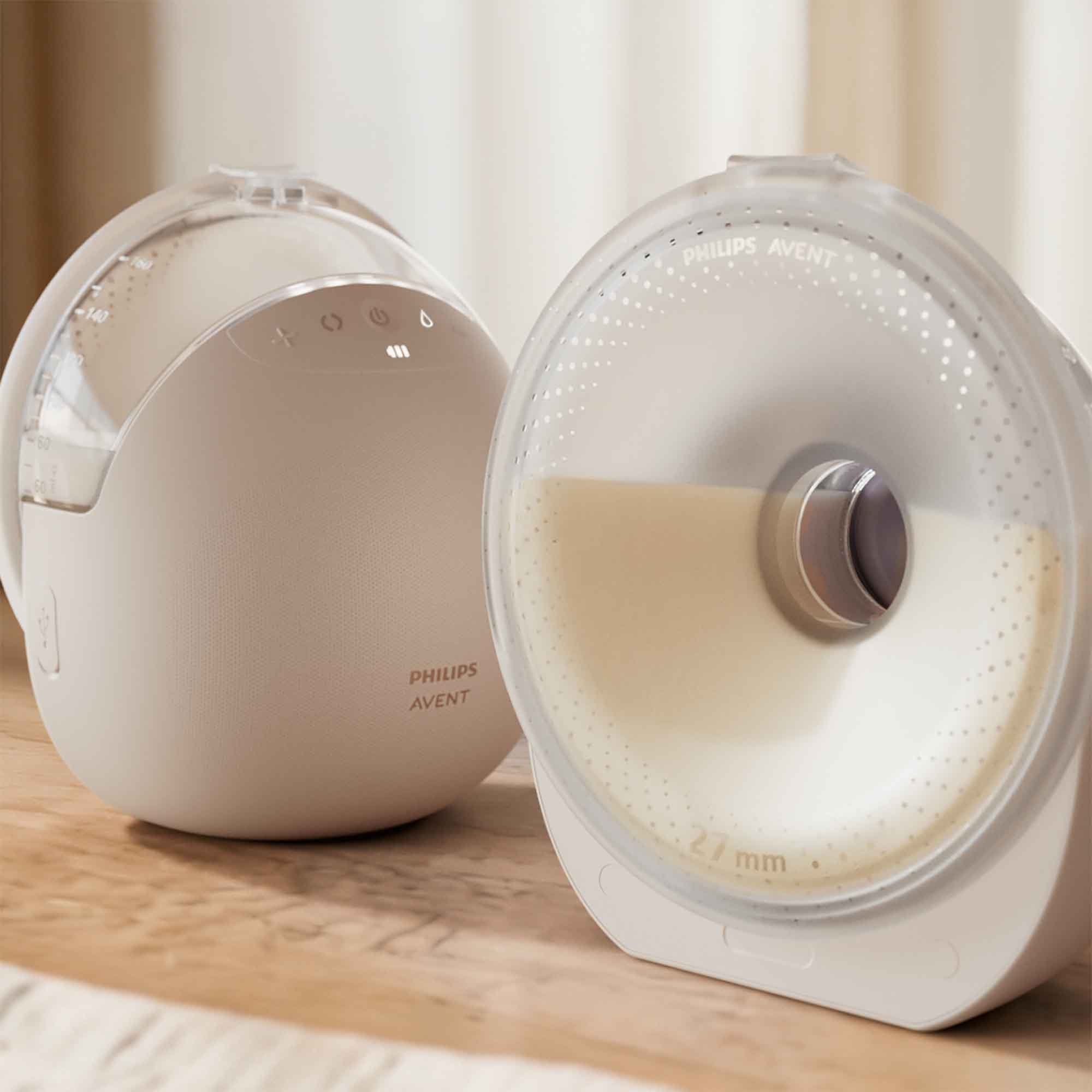 Hands Free Milchpumpen, PHILIPS AVENT, Weiß – Produktansicht