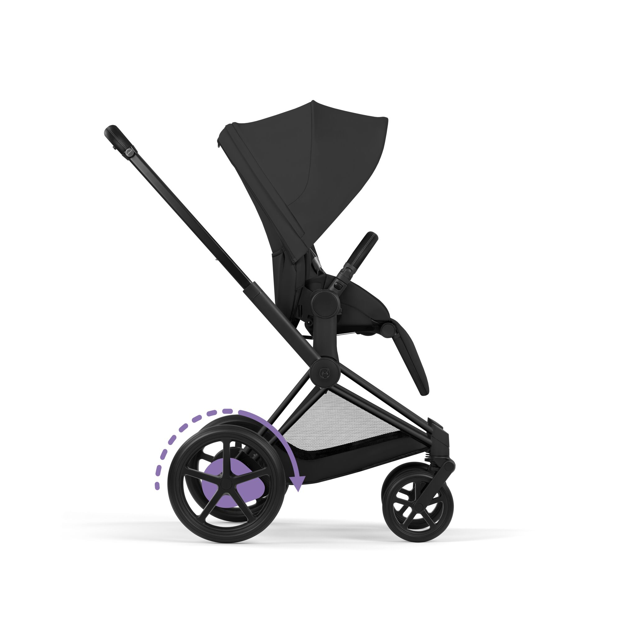 Kombi-Kinderwagen, cybex PLATINUM, Schwarz – Produktansicht
