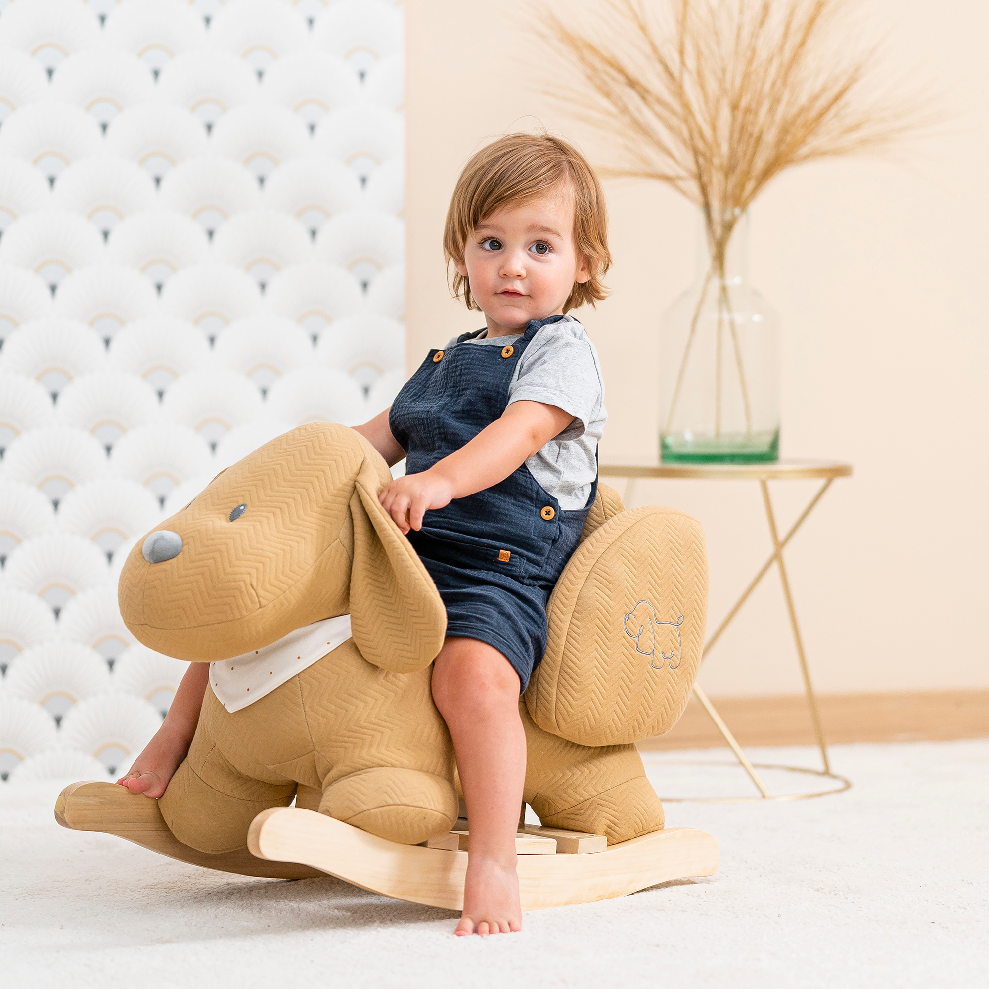 Schaukeltiere, Nattou, Braun – Produktansicht