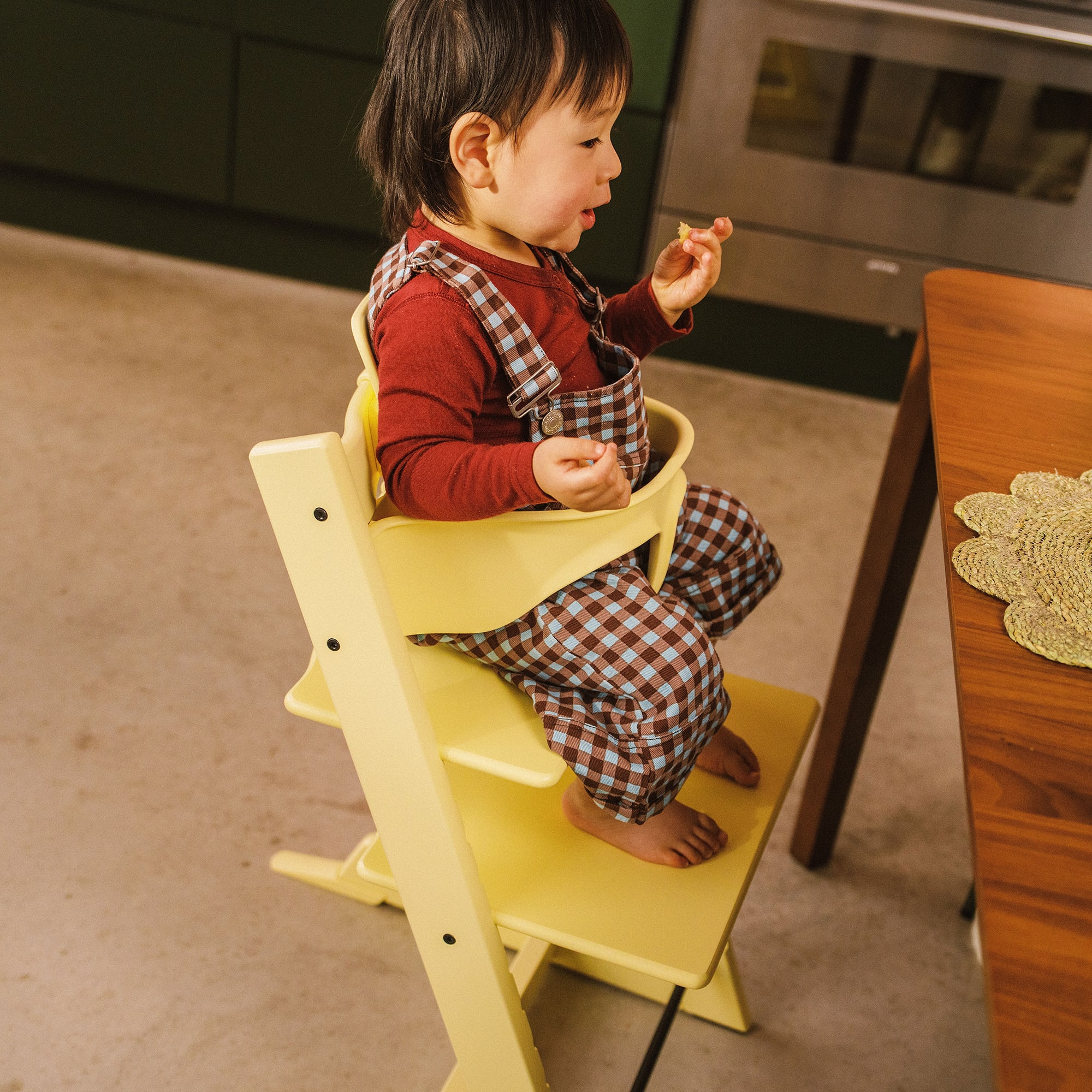 Produkte, STOKKE, Gelb – Besonderheit: stützt und sichert das Kind