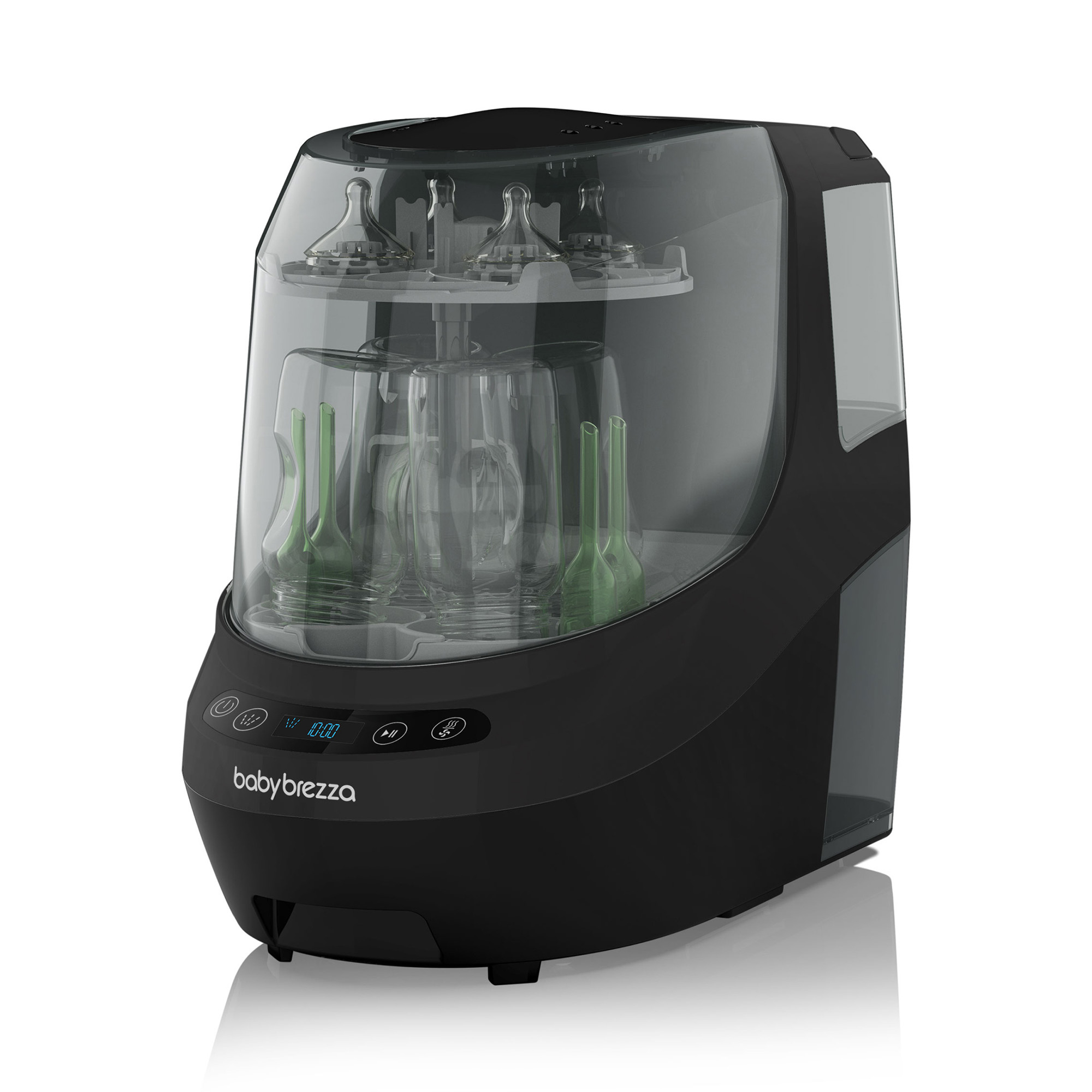 Vaporisatoren, babybrezza, Schwarz – Besonderheit: vollautomatisiertes Waschen, Sterilisieren und Trocknen