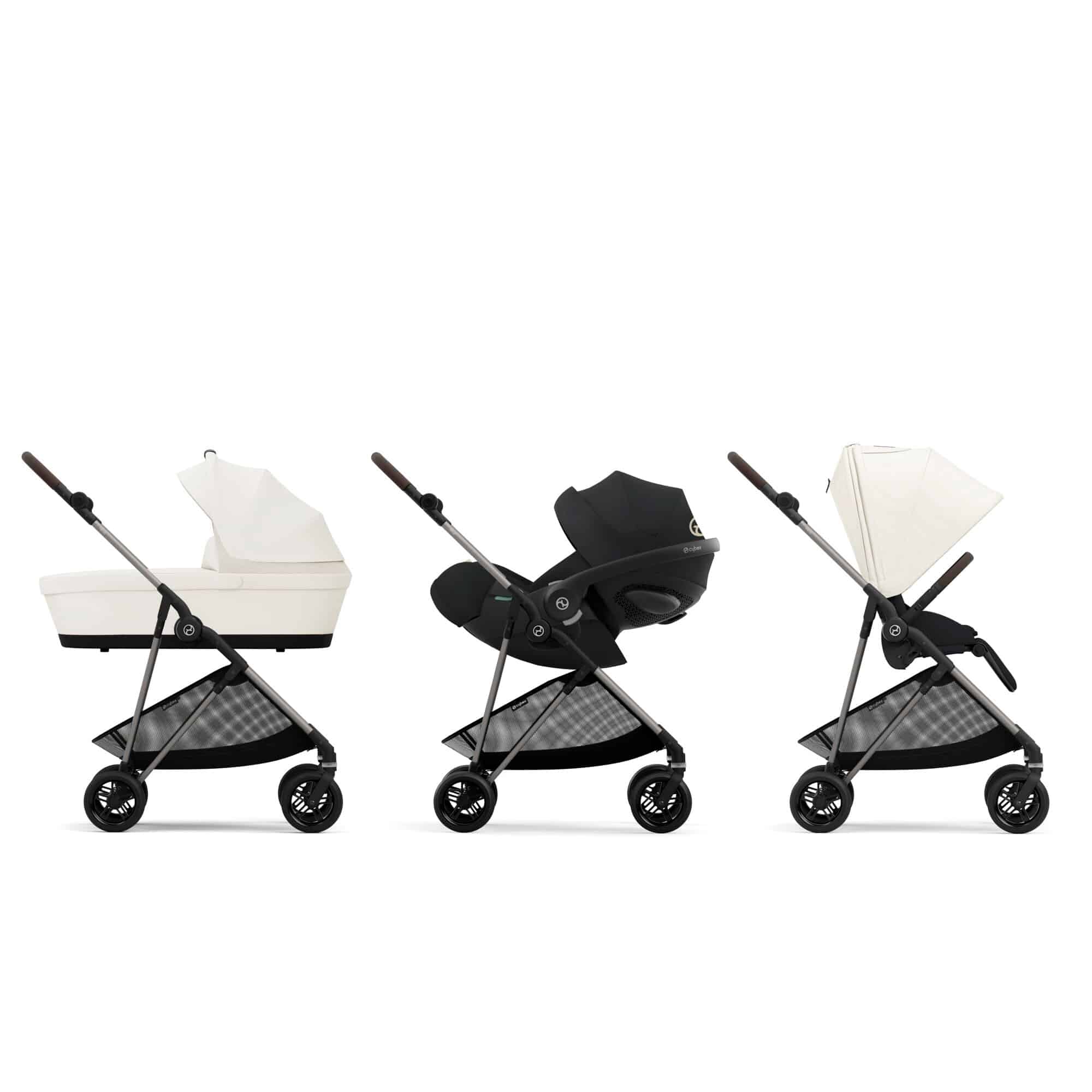 Kombi-Kinderwagen, cybex, Weiß – Produktansicht