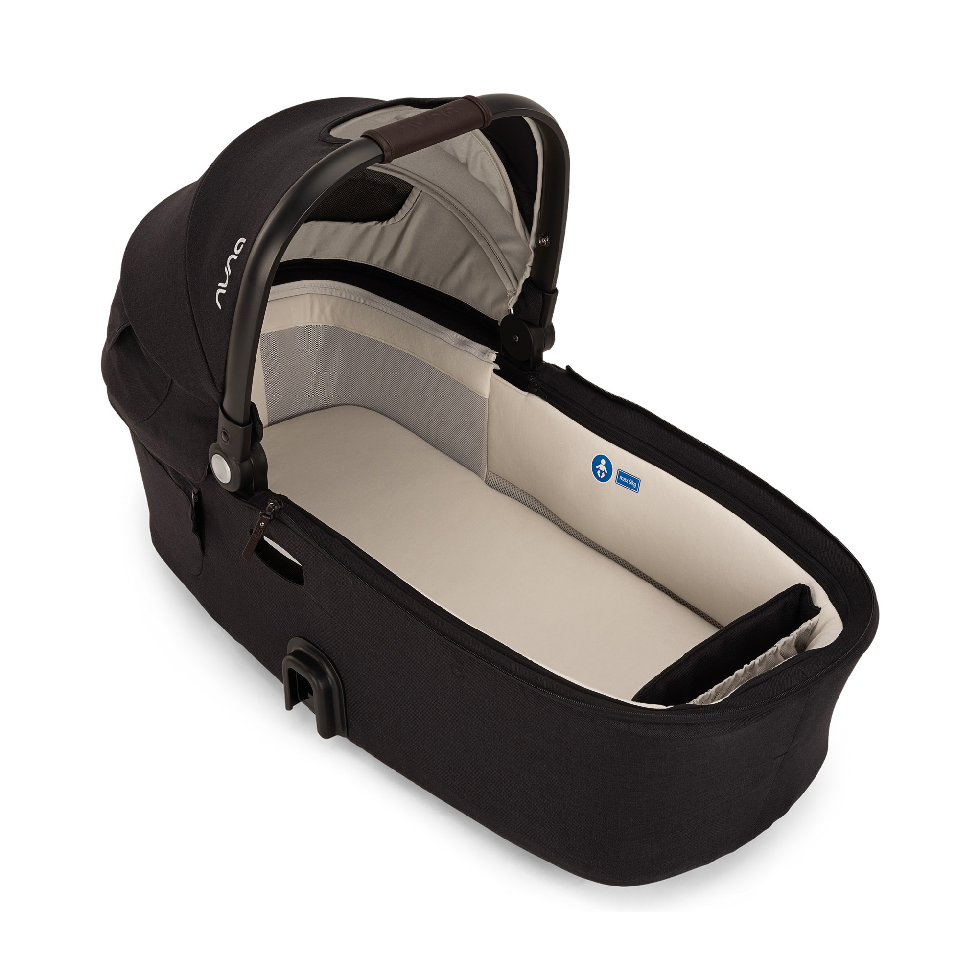 Kombi-Kinderwagen, nuna, Schwarz – Produktansicht