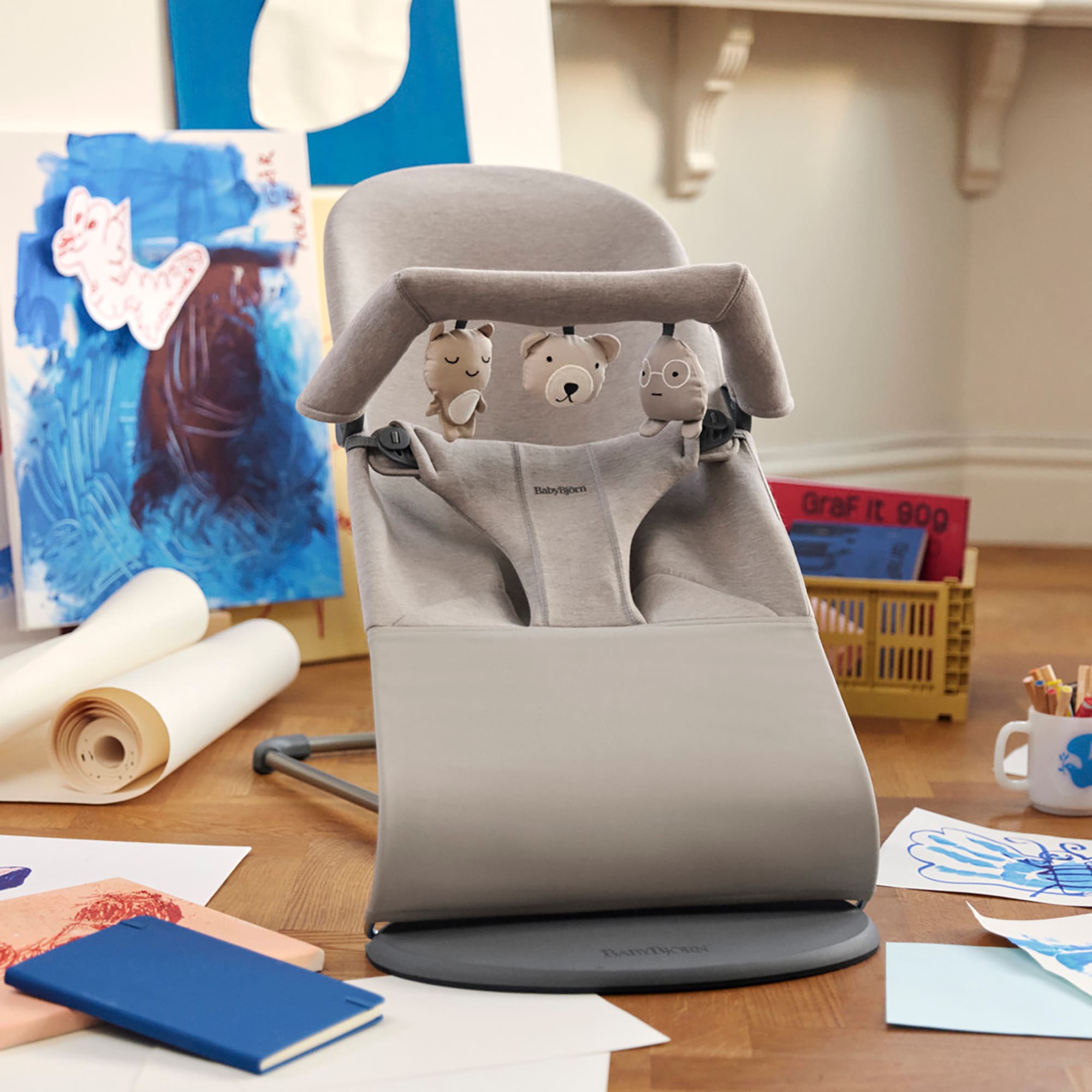 Wippen, BABYBJÖRN, Mehrfarbig – Produktansicht