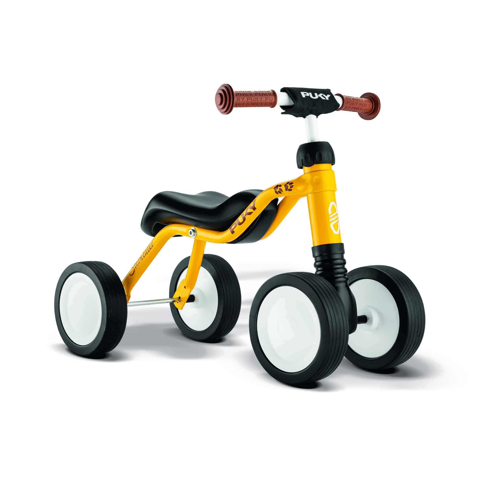 Laufräder, PUKY, Gelb – Besonderheit: ergonomischer, strukturierter Bananensattel
