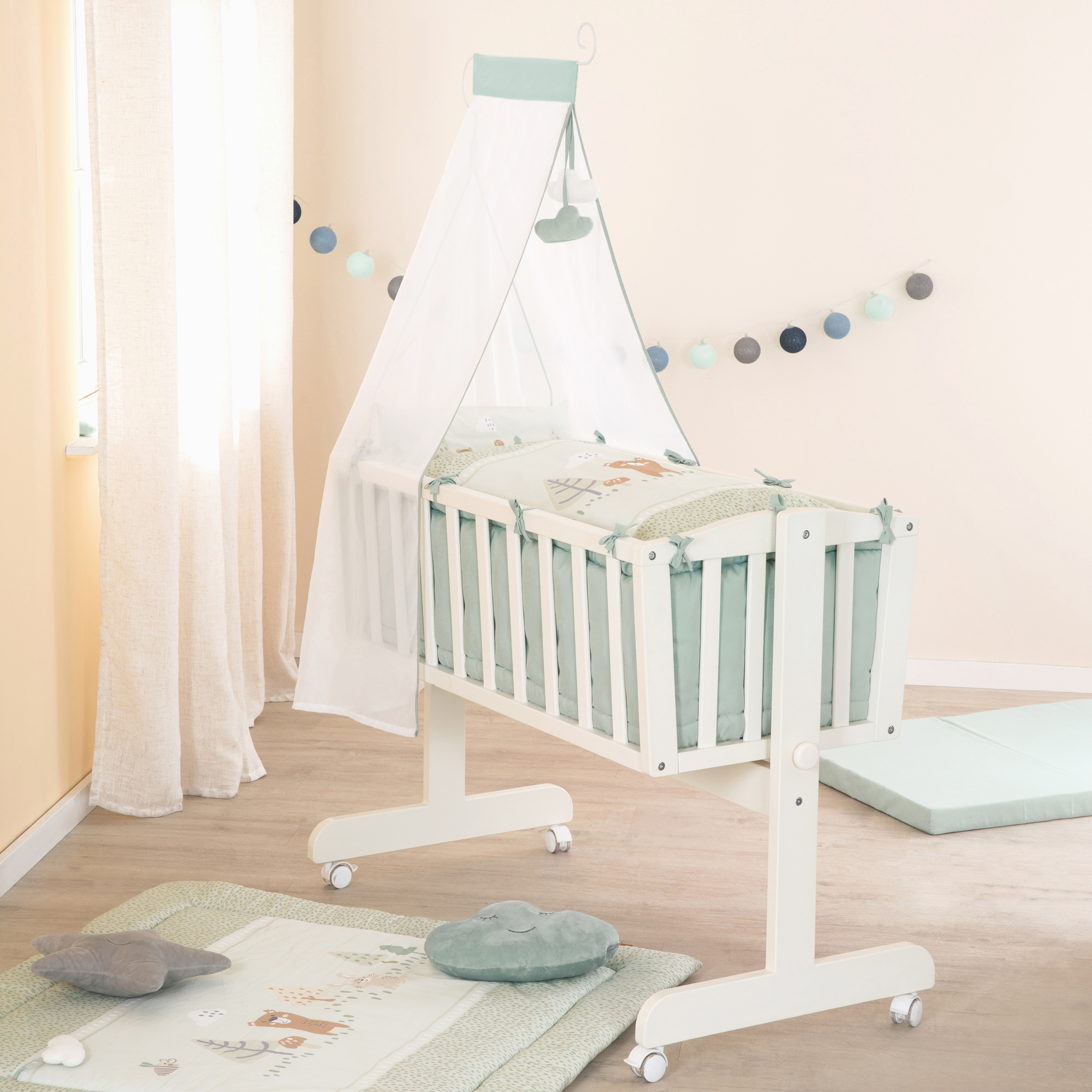 Stubenwagen & Wiegen, roba, Weiß – Besonderheit: All-in-One-Set