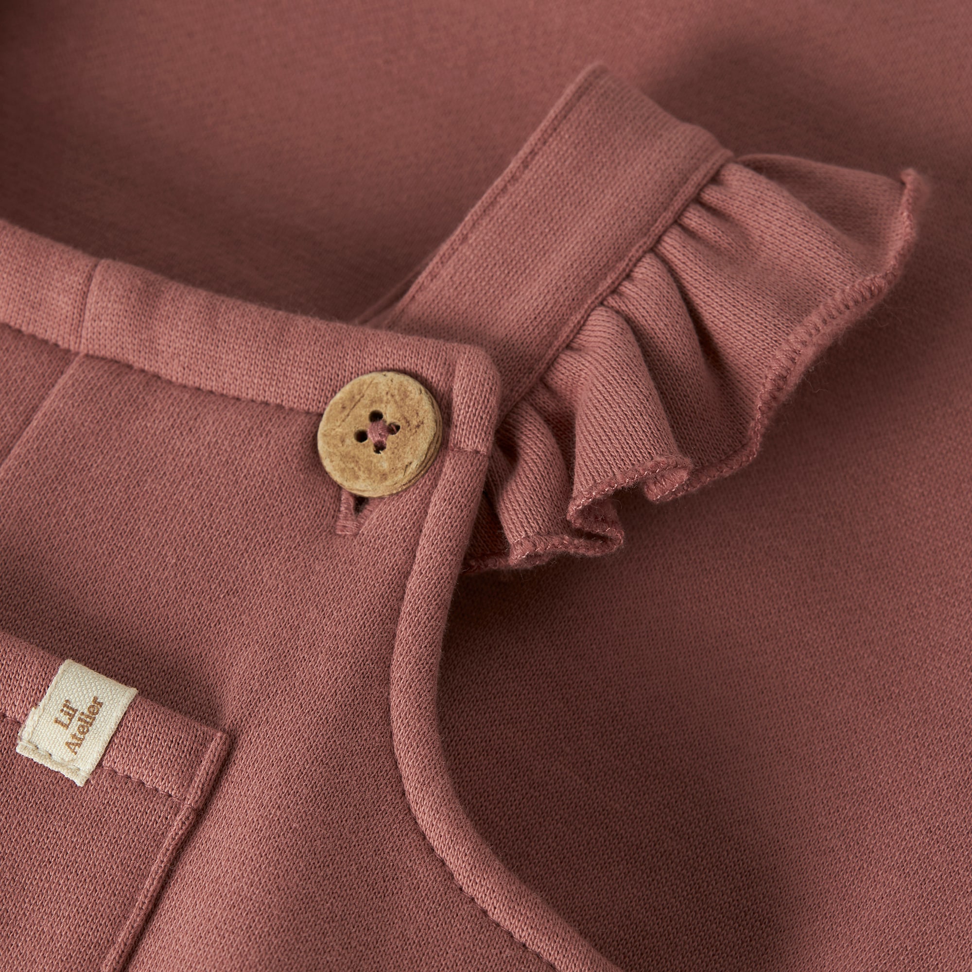 Latzhosen, Lil' Atelier, Pink – Produktansicht
