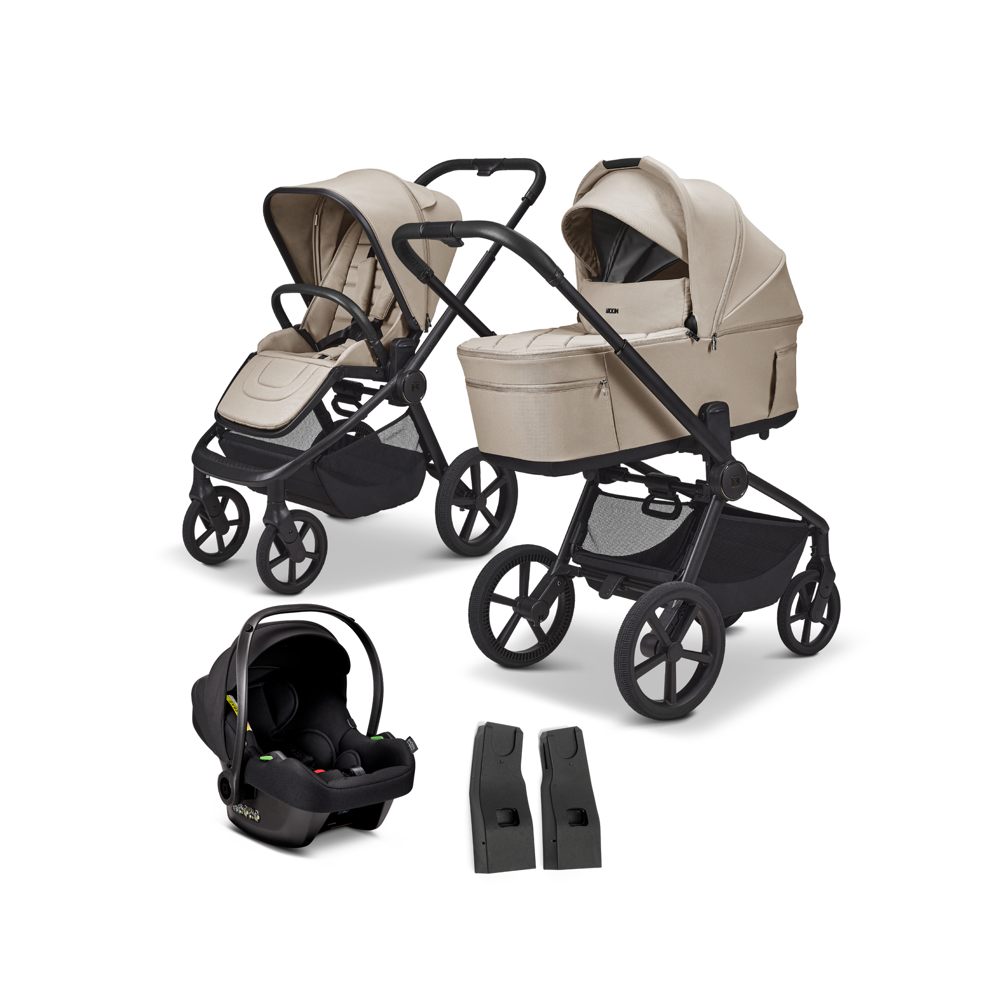 Kinderwagen Komplettsets, MOON, Beige – Produktansicht