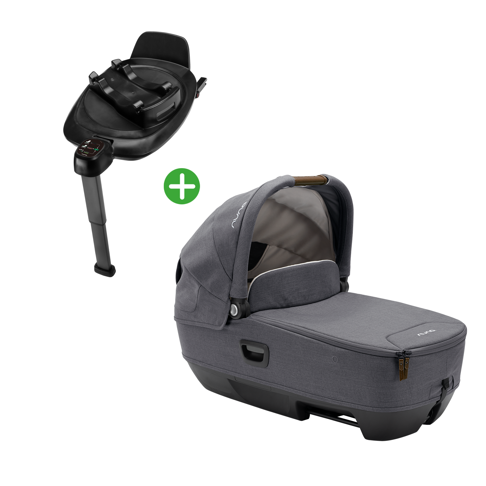 Babyschalen 0-13 kg, Gruppe 0+, nuna, Grau – Produktansicht