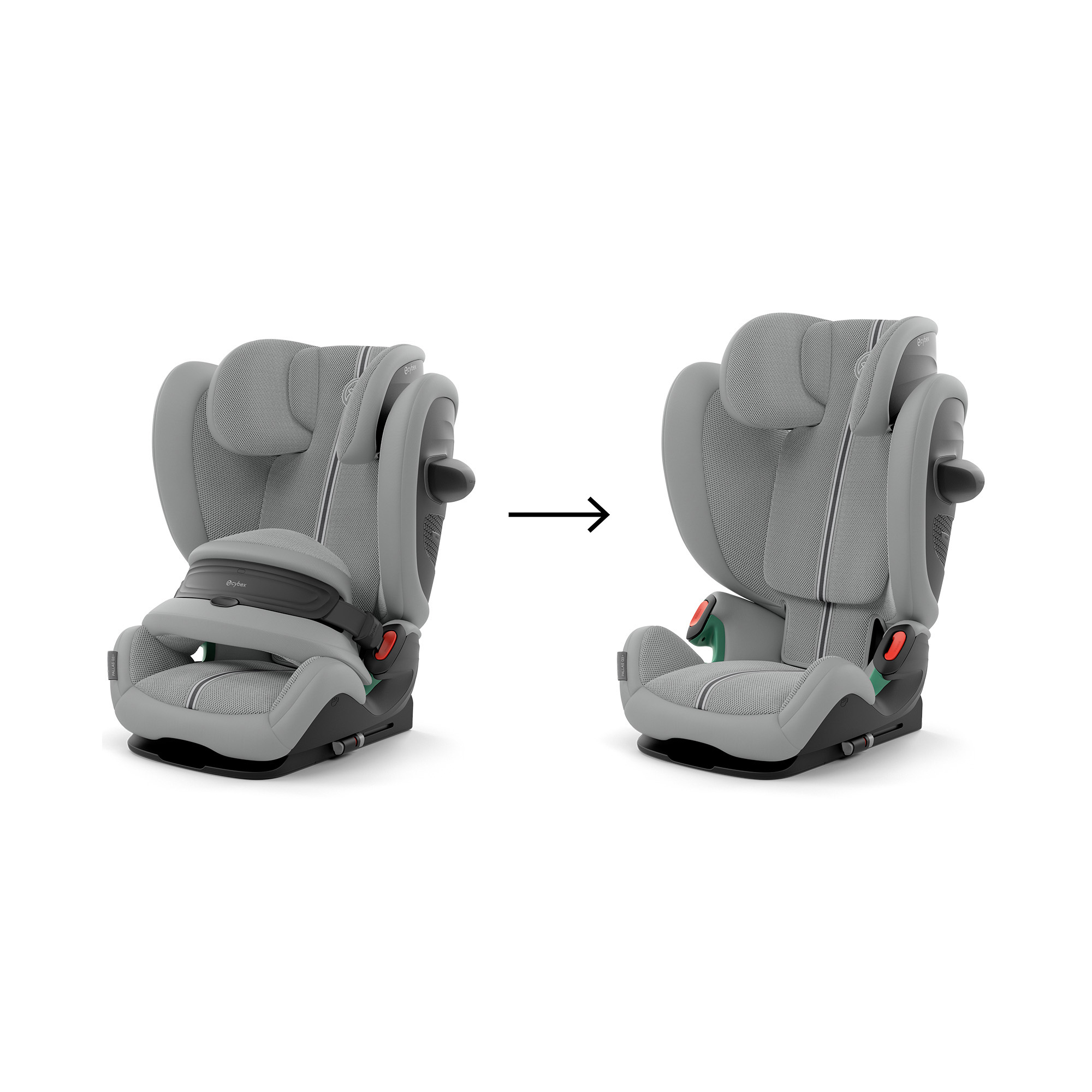 Kindersitze 9-36 kg, Gruppe 1/2/3, cybex, Grau – Produktansicht