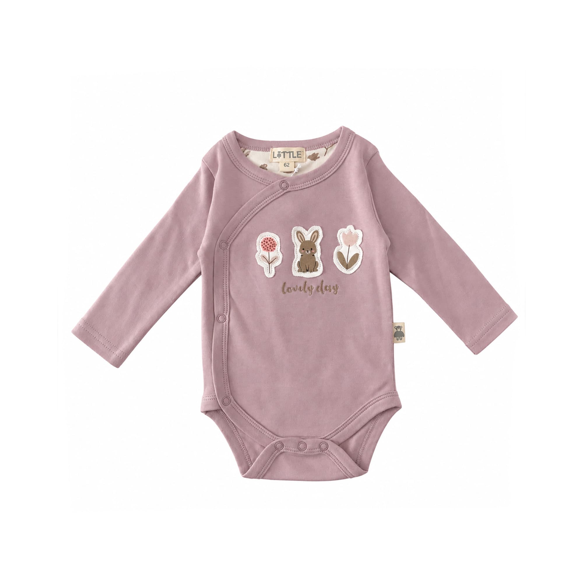 Wickelbodys, LITTLE, Pink – Besonderheit: aus 100% Baumwolle