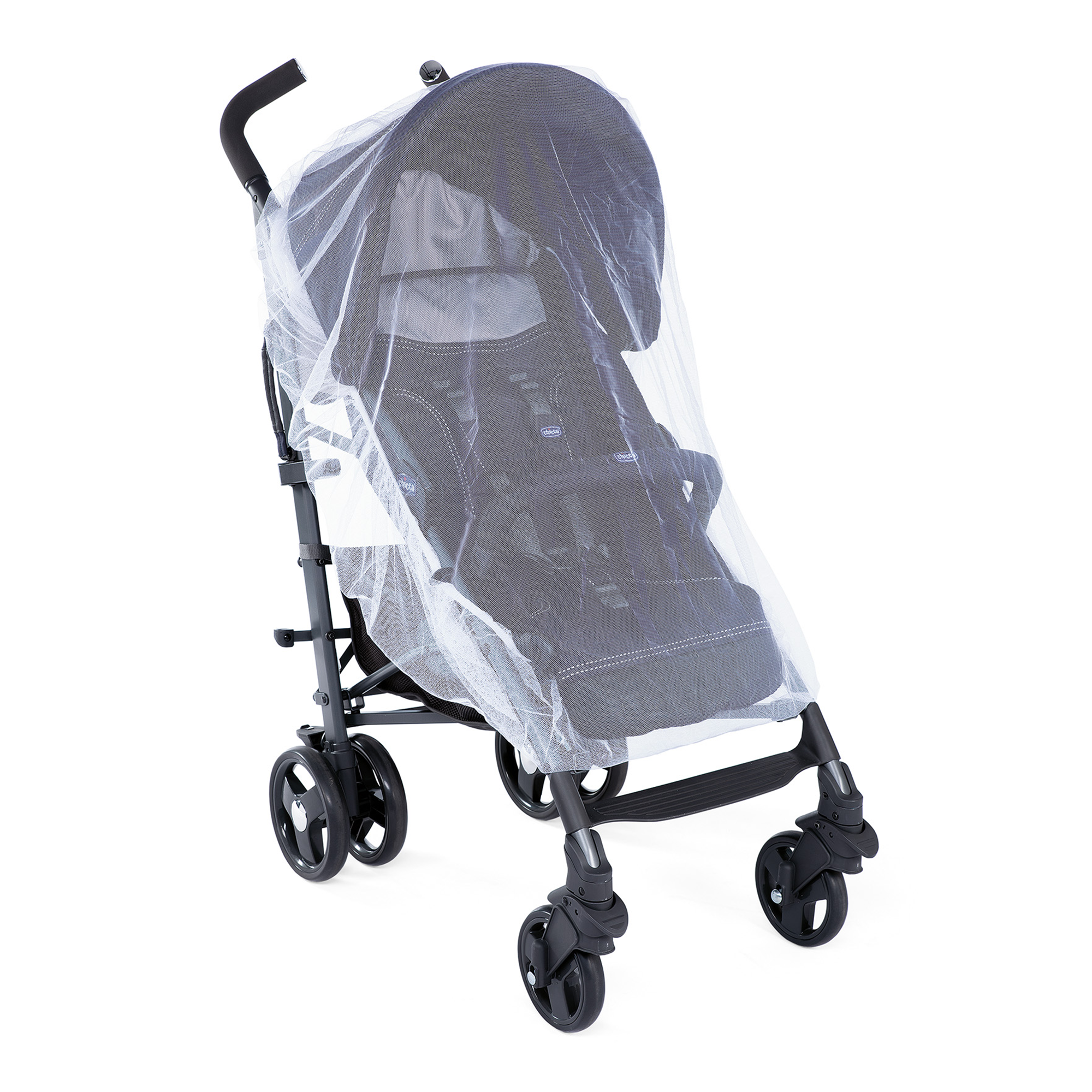 Sonnen- & Insektenschutz Kinderwagen, chicco, Weiß – Produktansicht