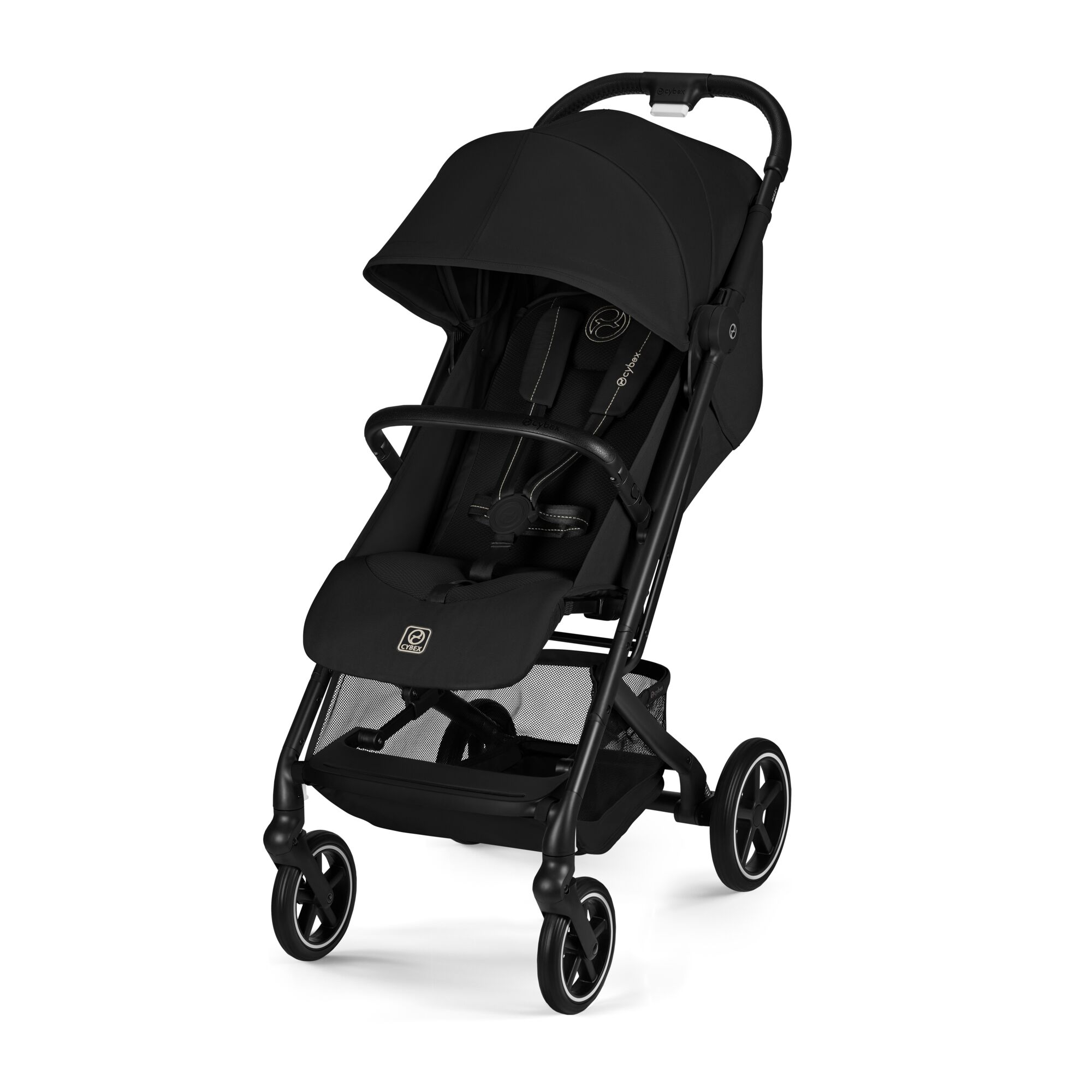 Buggys, cybex, Schwarz – Besonderheit: ergonomische Liegeposition mit integrierter Beinstütze