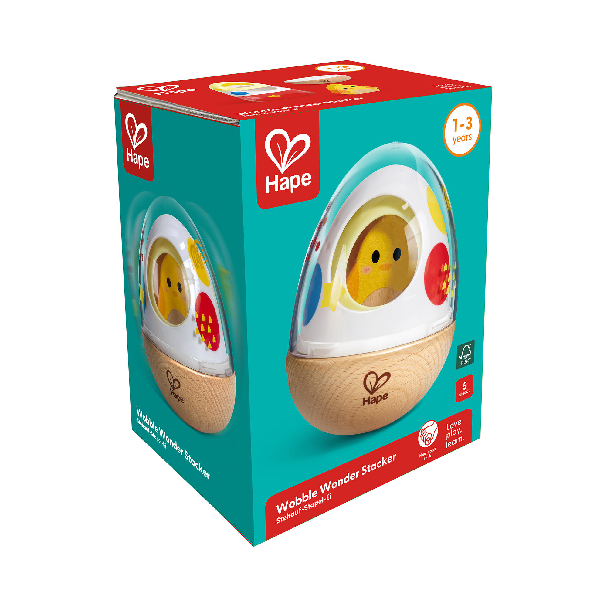 Stapelbecher, Hape, Mehrfarbig – Produktansicht