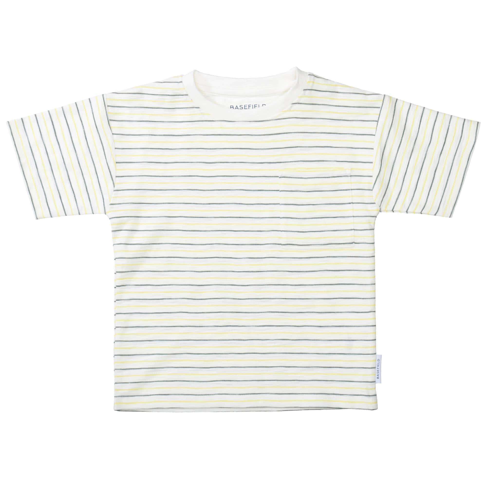 Kurzarmshirts, BASEFIELD, Weiß – Besonderheit: aus 100% Baumwolle