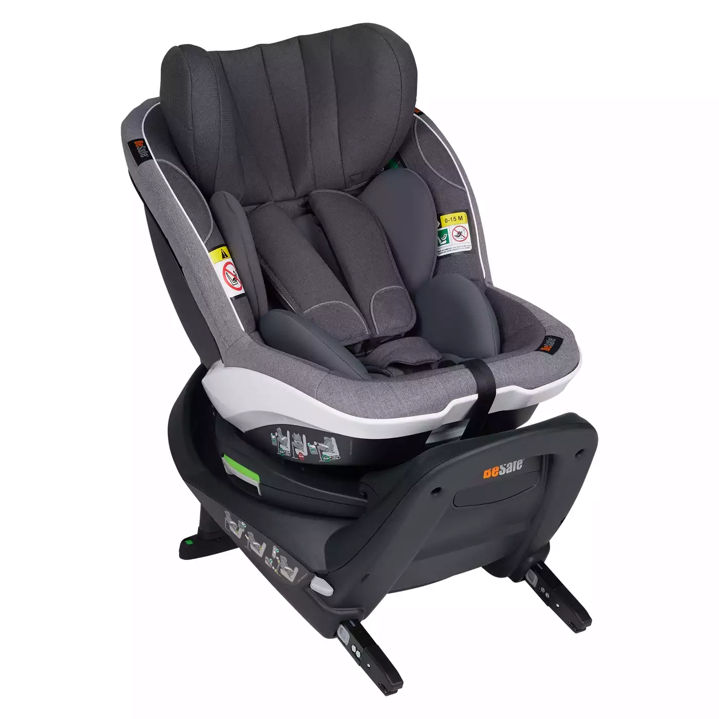 Reboarder 0-18 kg, Gruppe 0+/1, BeSafe, Grau – Produktansicht