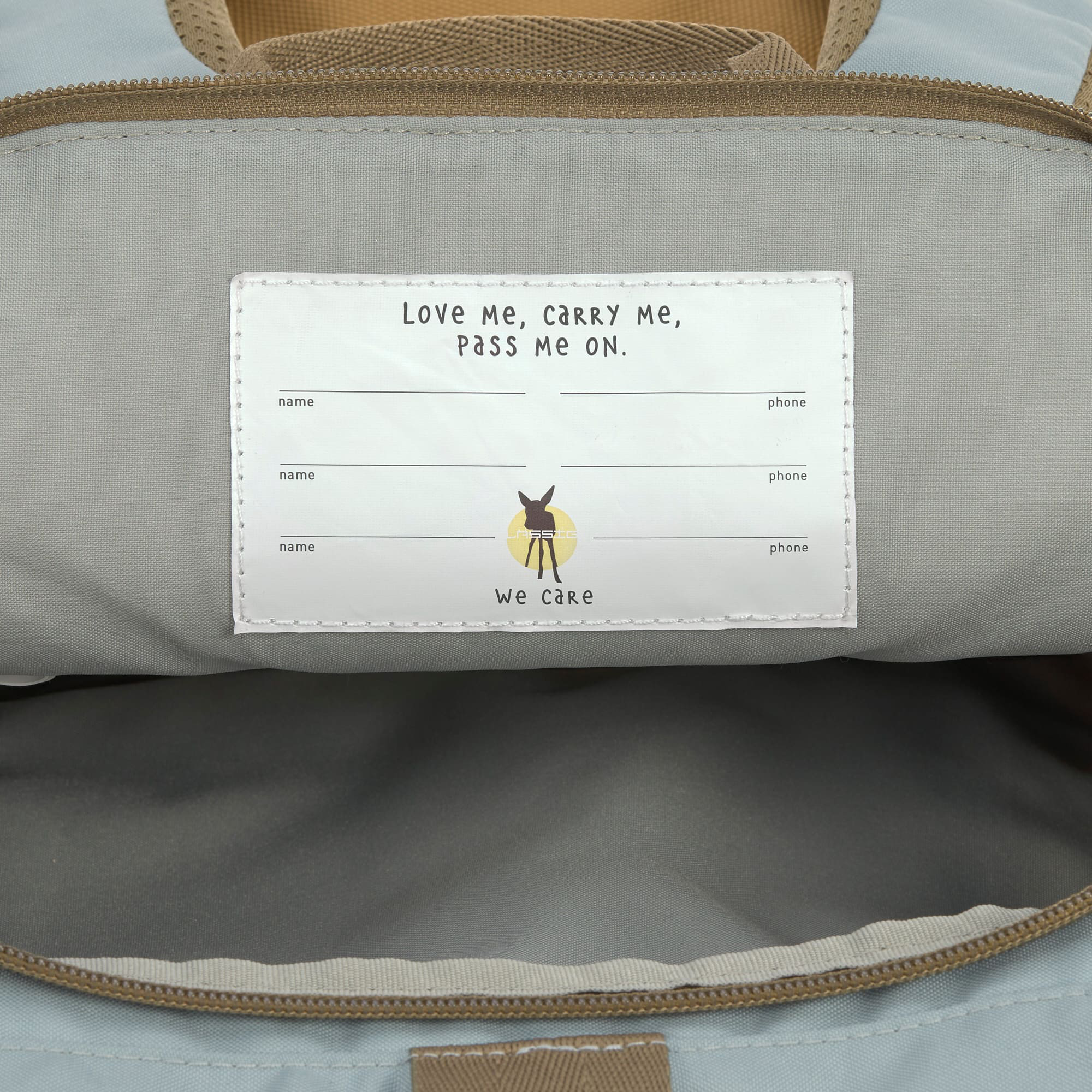 Kinderrucksäcke, LÄSSIG, Grün – Produktansicht