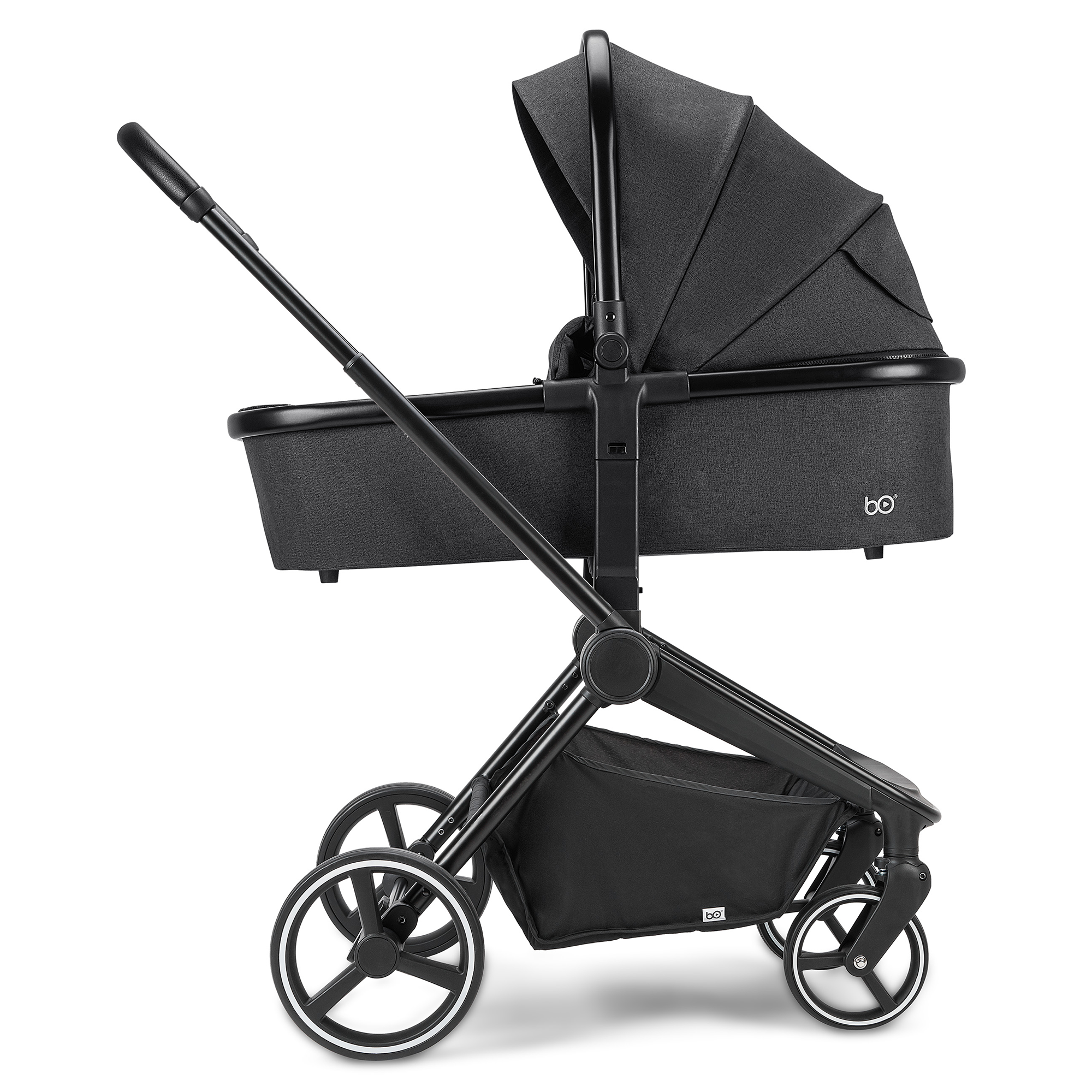 Kombi-Kinderwagen, B.O. StartKlar, Schwarz – Produktansicht