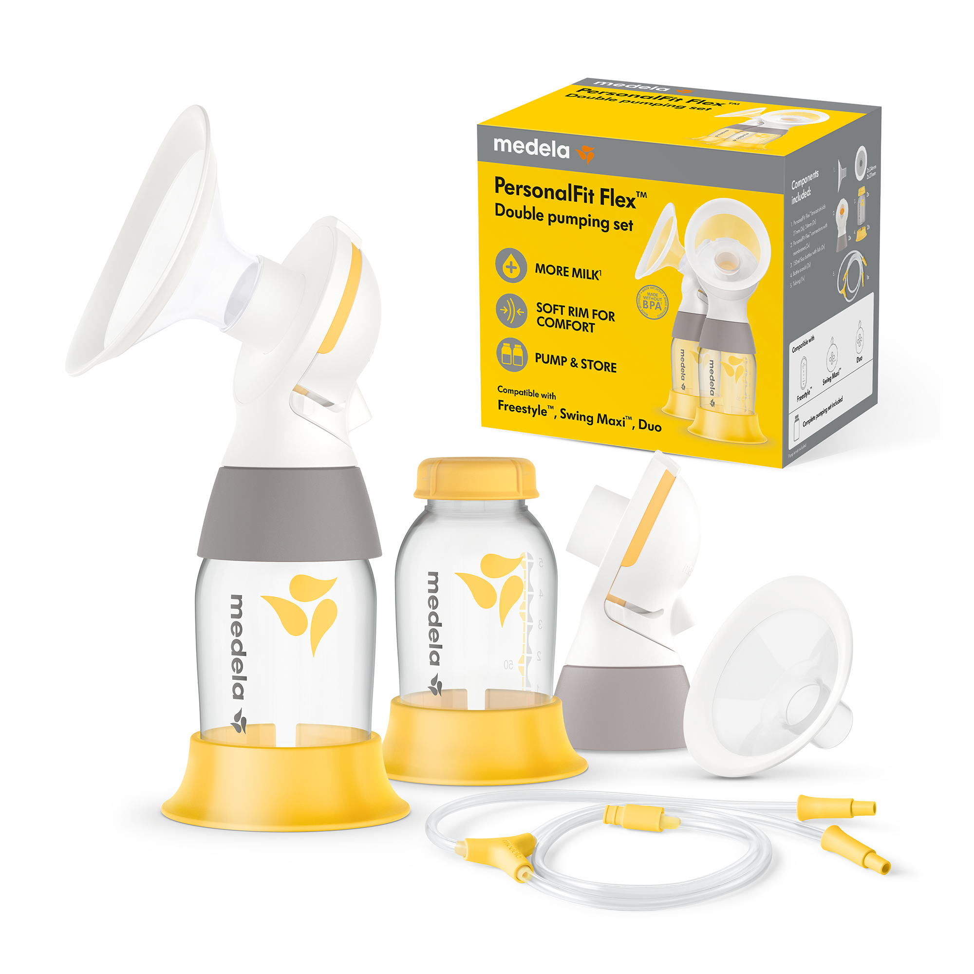 Milchpumpen, medela, Gelb – Produktansicht