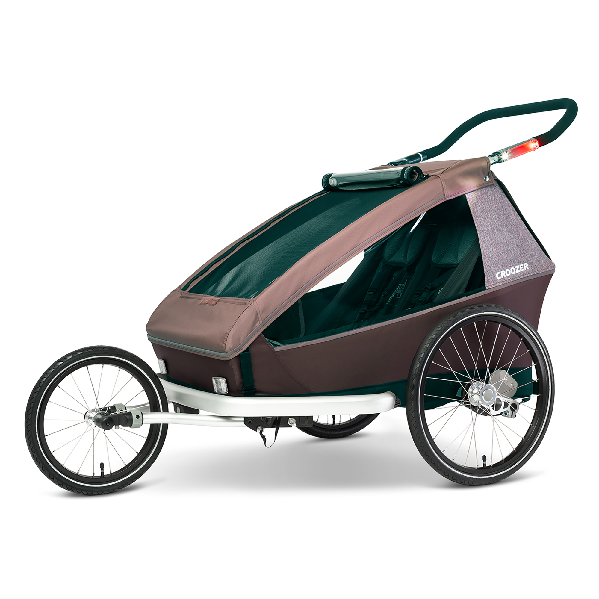 Fahrradanhänger, Croozer, Rot – Produktansicht