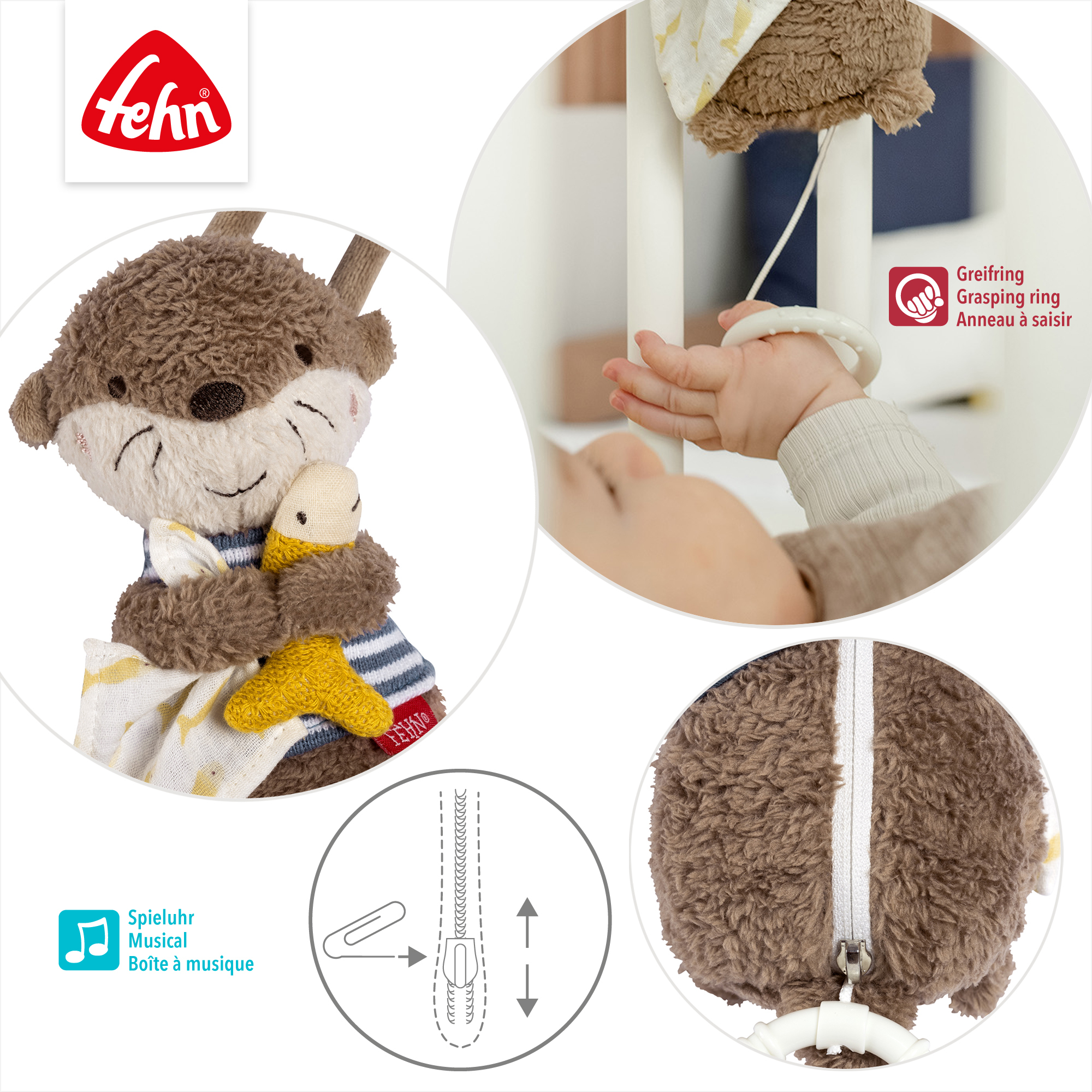 Spieluhren, fehn, Braun – Produktansicht
