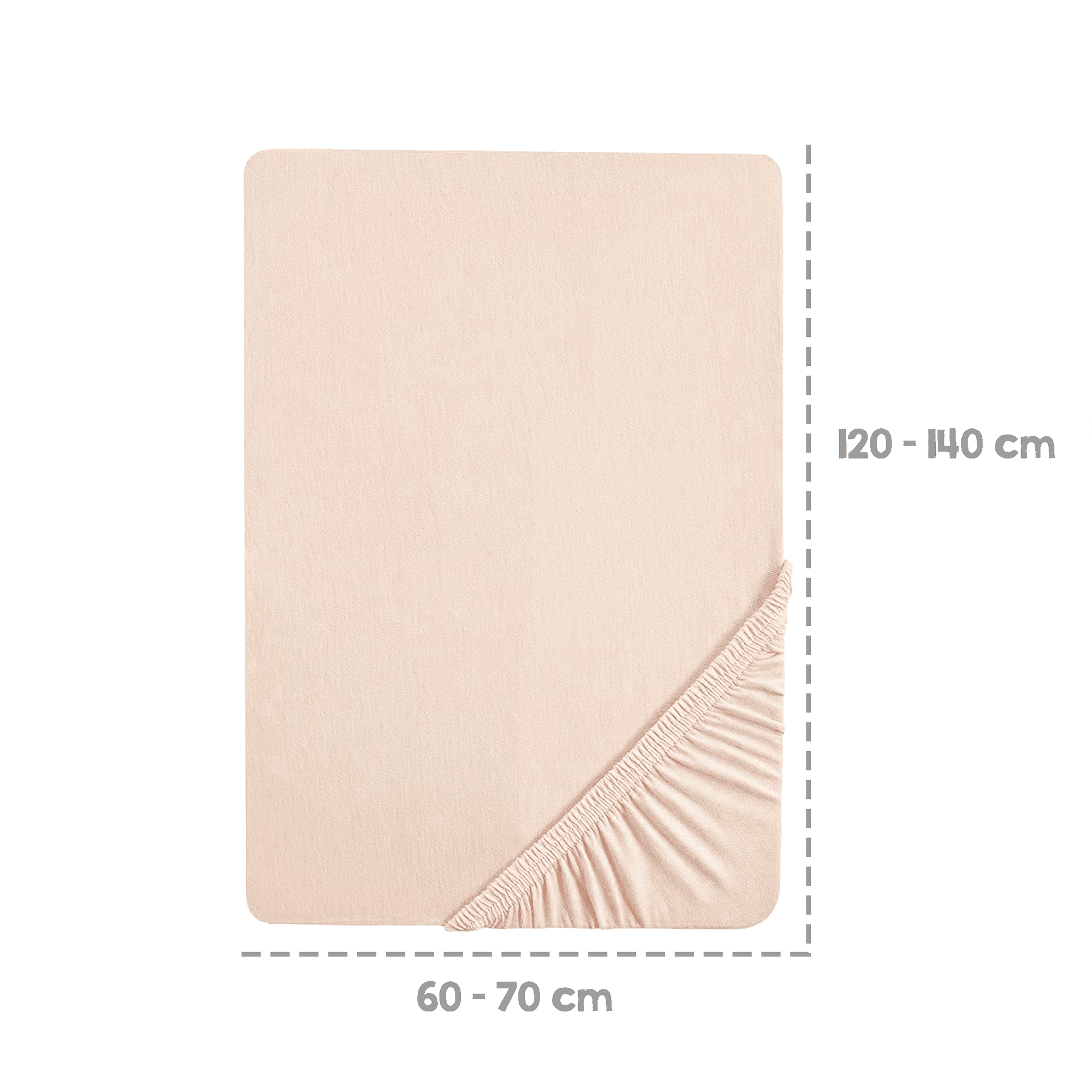 Spannbettlaken, roba, Beige – Produktansicht