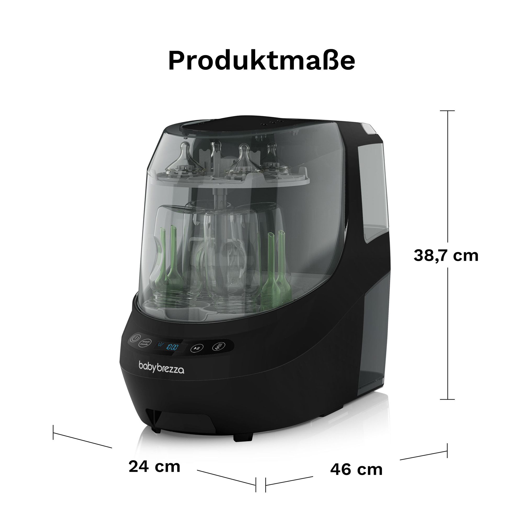 Vaporisatoren, babybrezza, Schwarz – Produktansicht