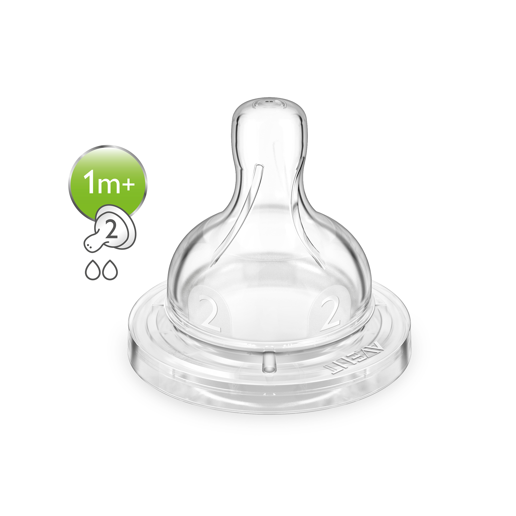 Anti-Colic Sauger ab dem 1. Monat SCF632/27 PHILIPS AVENT Weiß Transparent 2000501576521 1