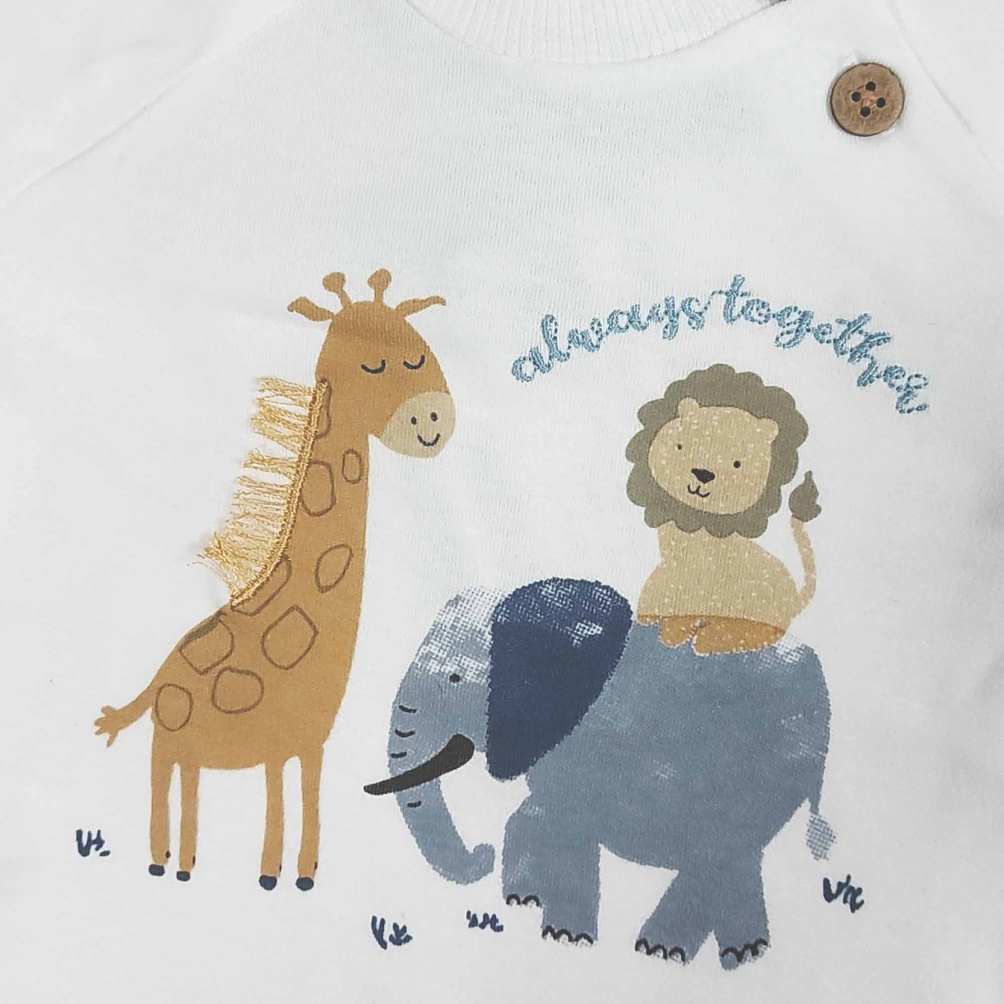 Langarmshirts, LITTLE, Weiß – Produktansicht