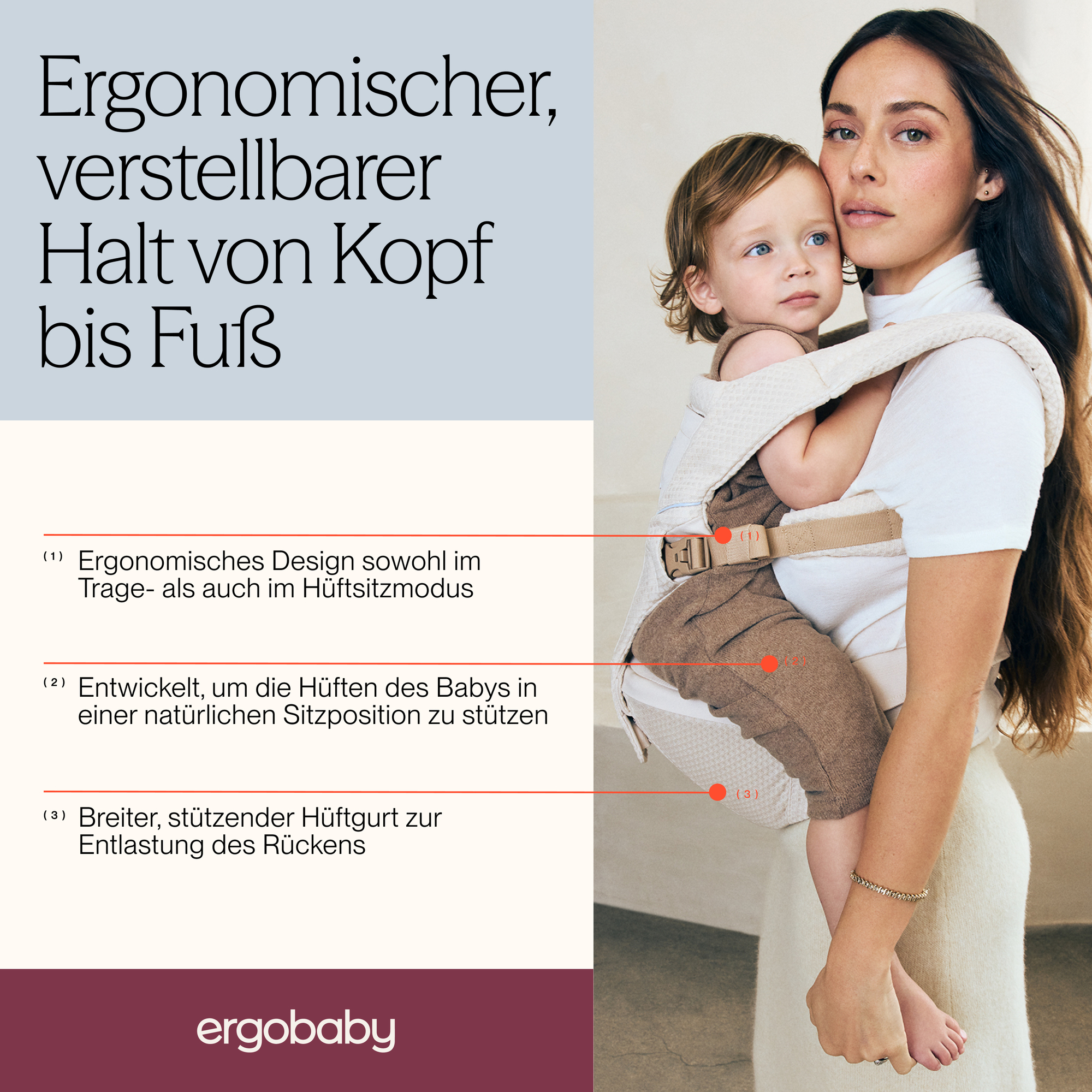 Hüfttragen, ERGObaby, Schwarz – Produktansicht