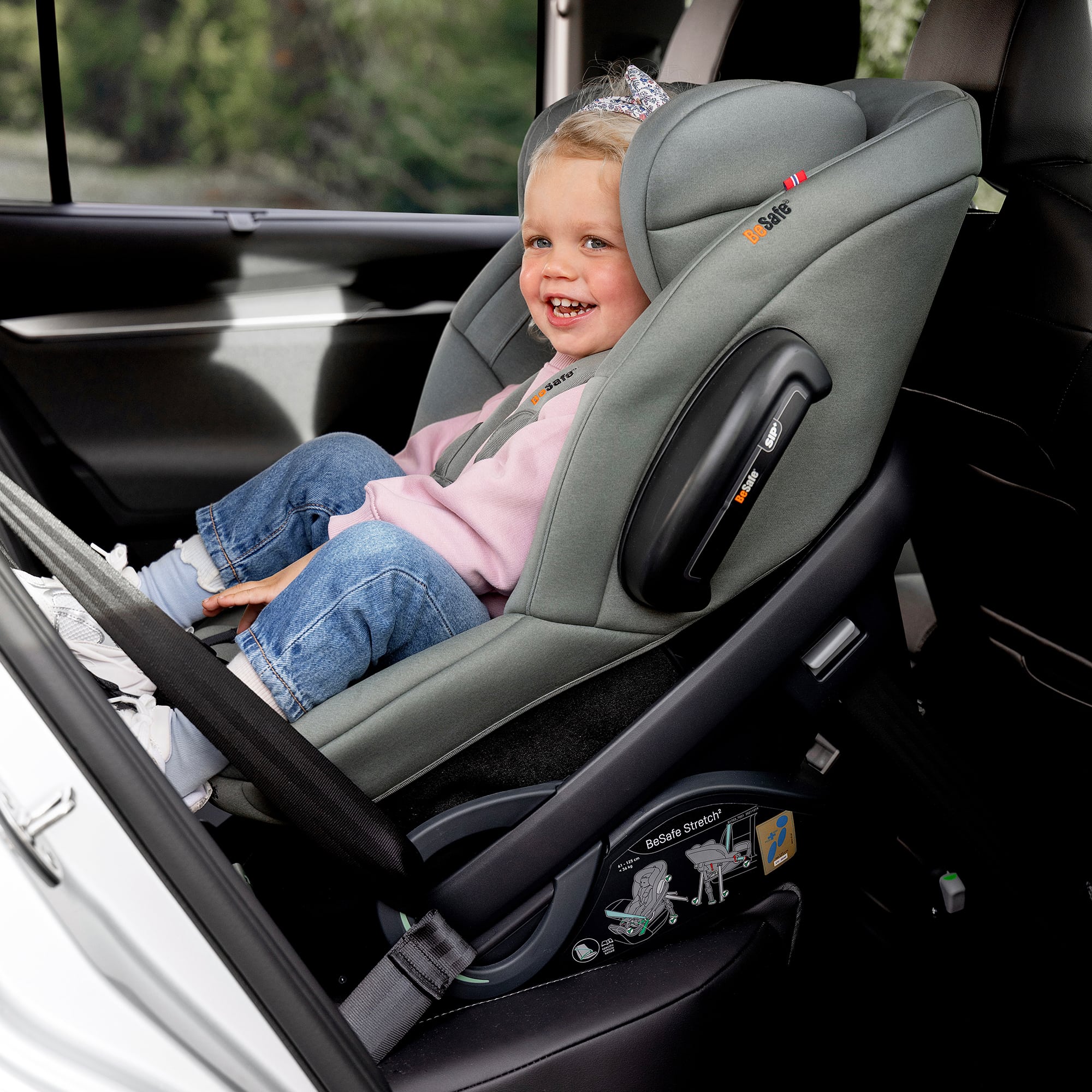 Kindersitze 9-36 kg, Gruppe 1/2/3, BeSafe, Grün – Produktansicht