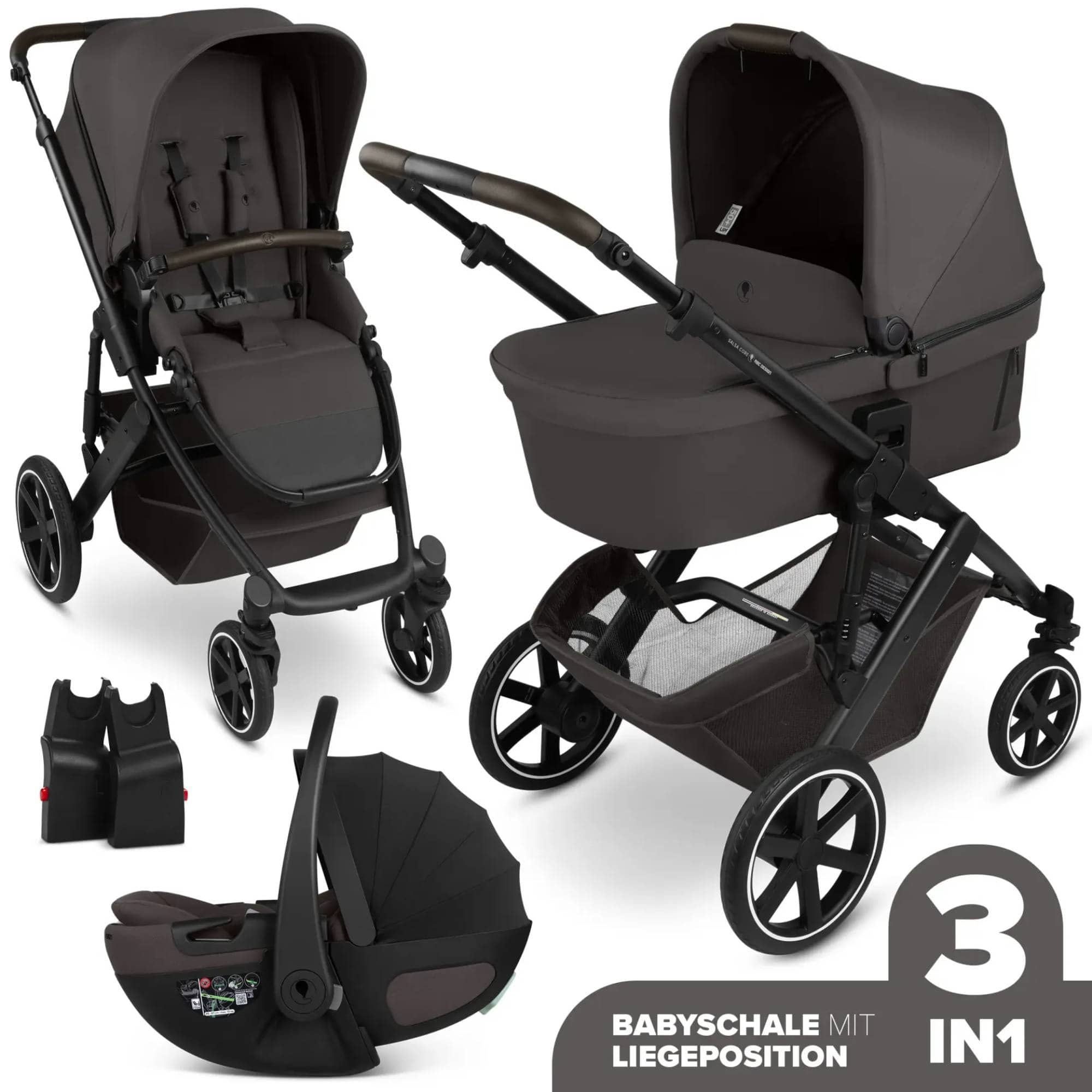 Kinderwagen Komplettsets, ABC DESIGN, Braun – Produktansicht